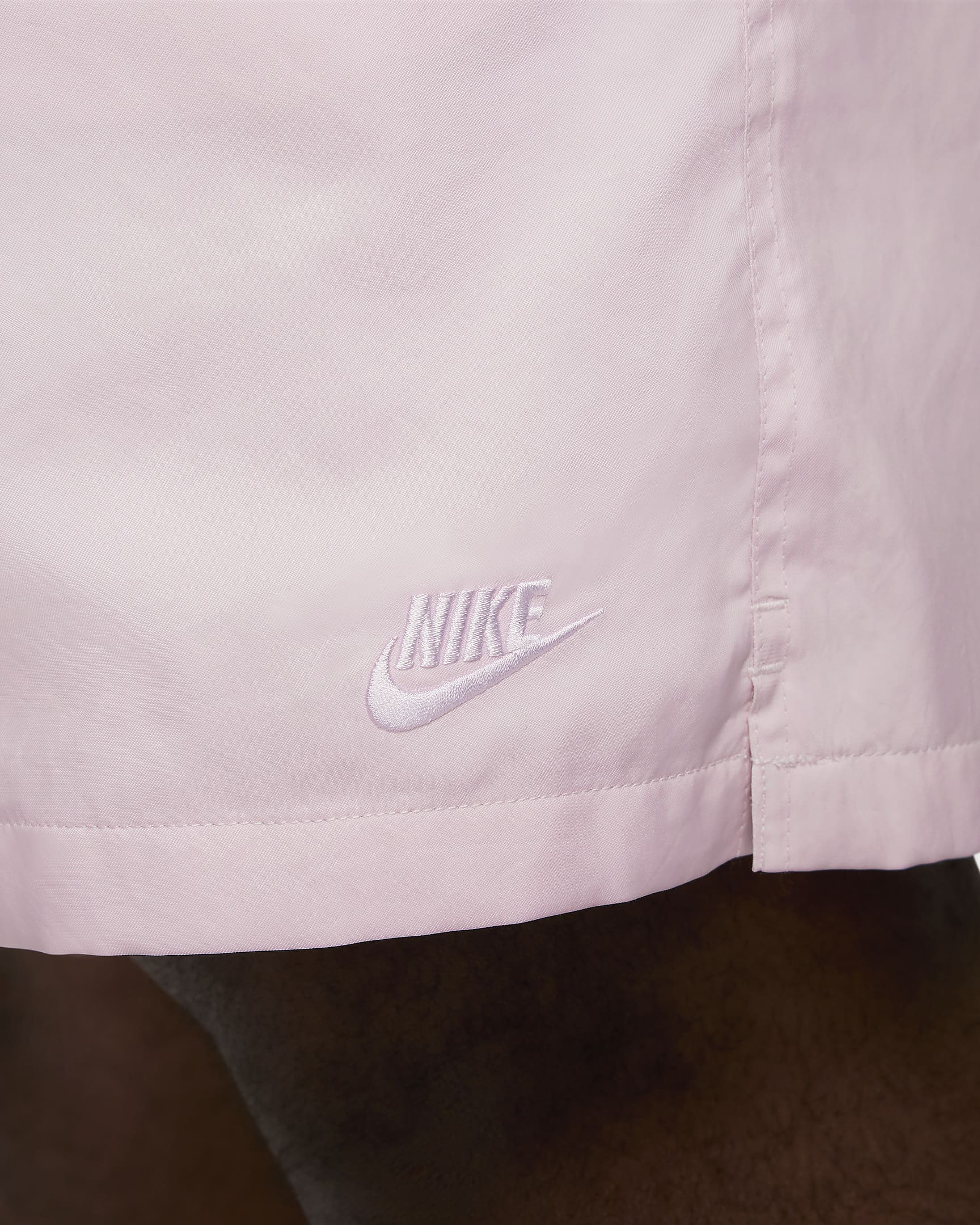 Nike Club Dokuma Bol Erkek Şortu - Pink Foam/Beyaz