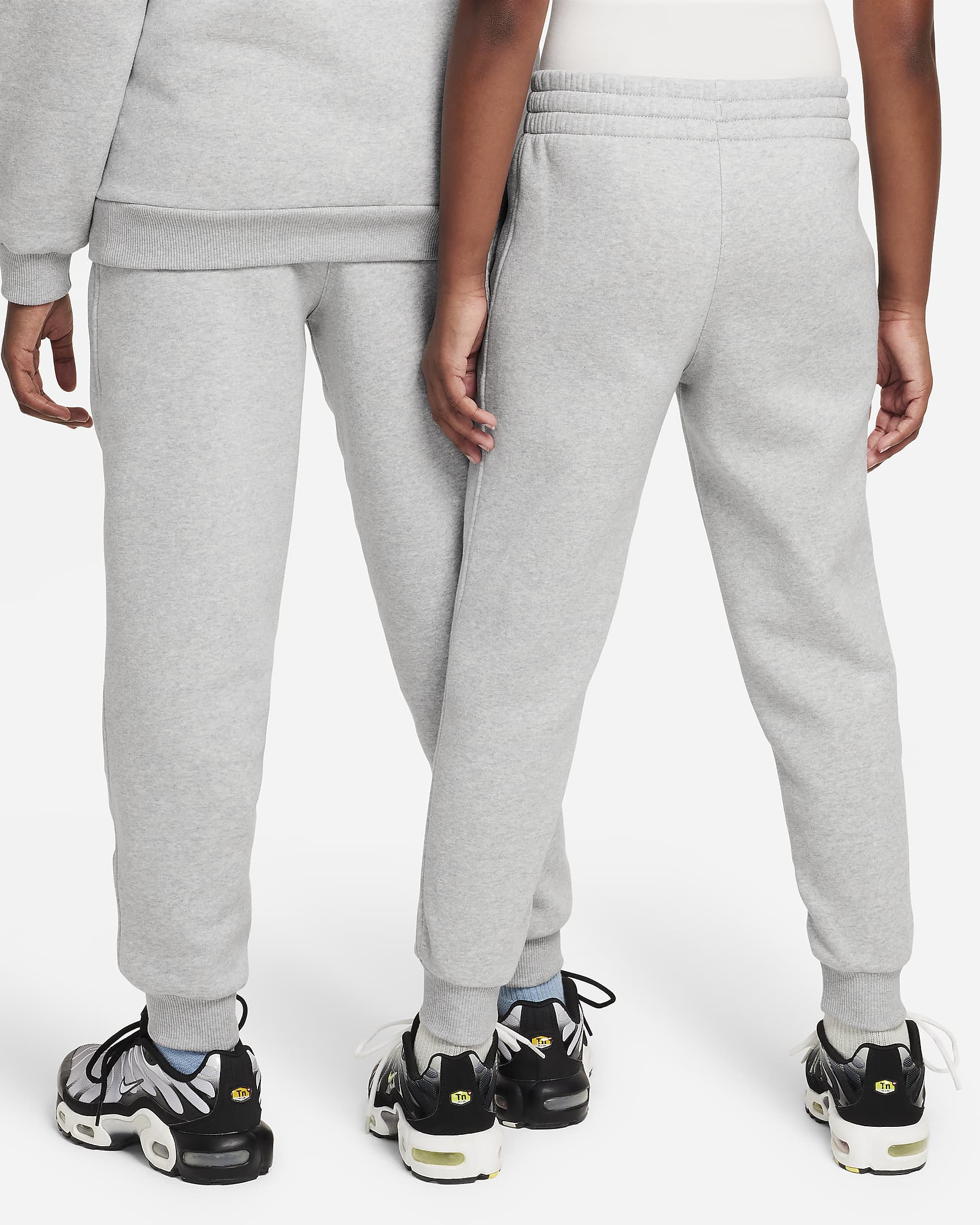 CR7 Club Fleece Fußball-Jogger (ältere Kinder) - Light Smoke Grey/Heather/Metallic Gold