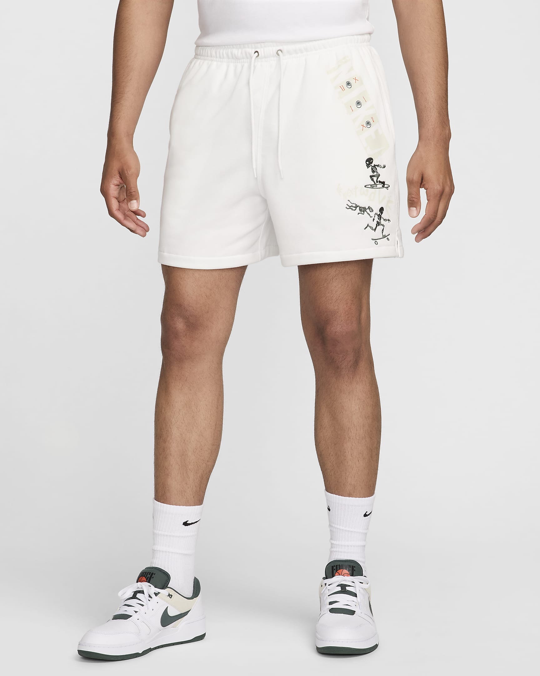 Nike Club Men's French Terry Flow Shorts - Summit White