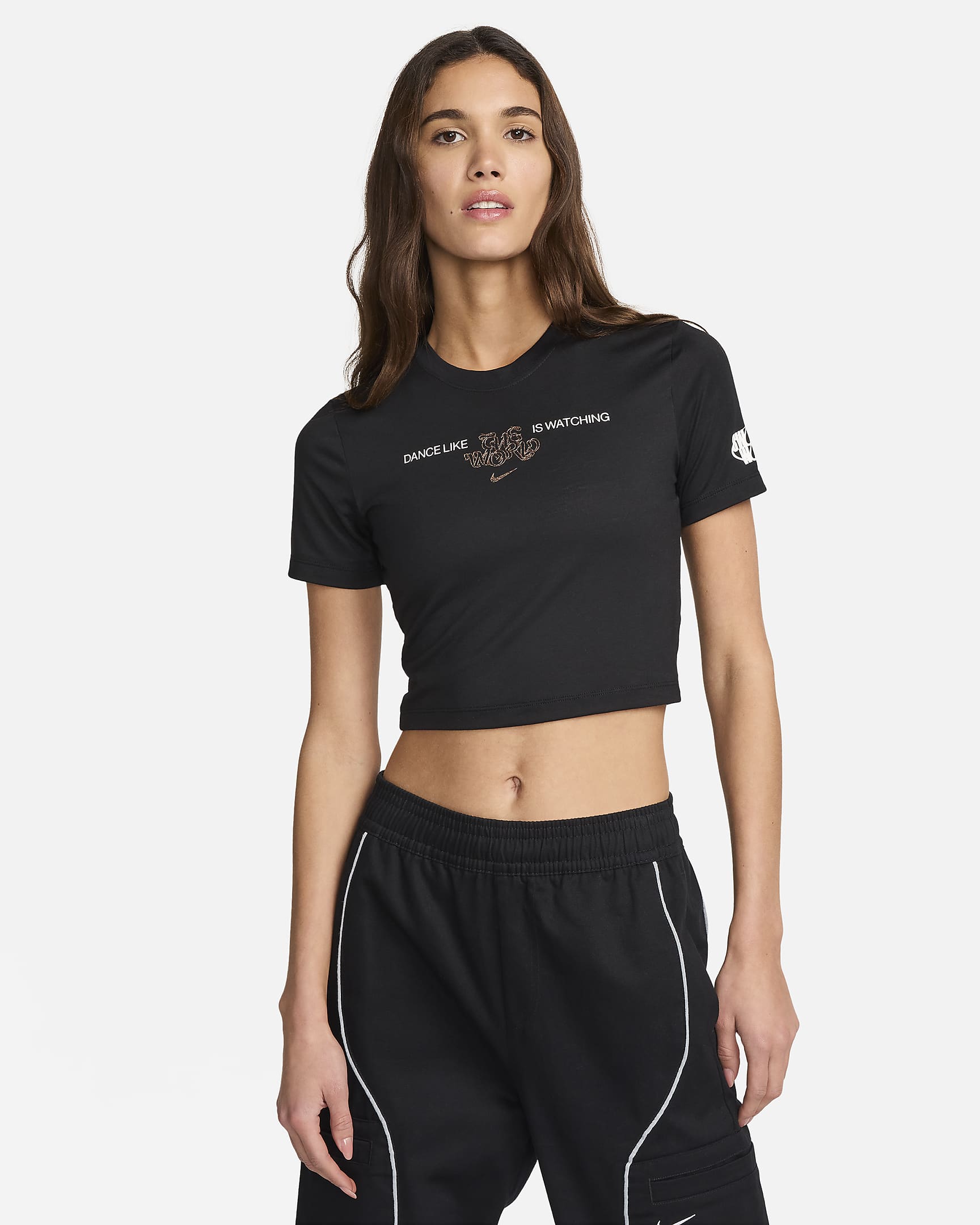 Playera de manga corta para mujer Nike Sportswear - Negro