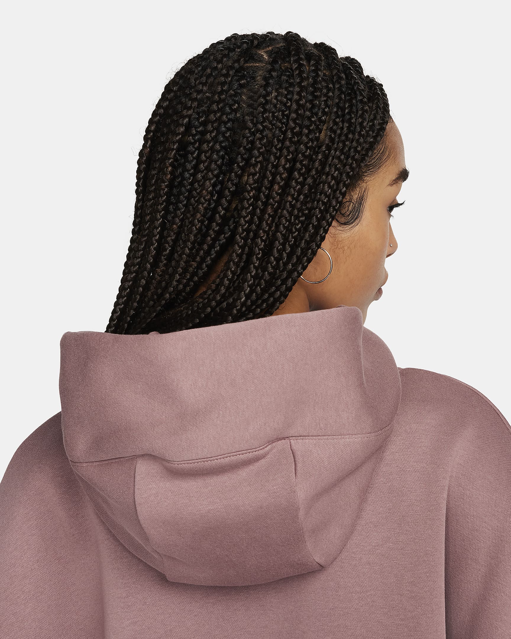 Nike Sportswear Phoenix Fleece Women's Over-Oversized Pullover Hoodie - Smokey Mauve/Black