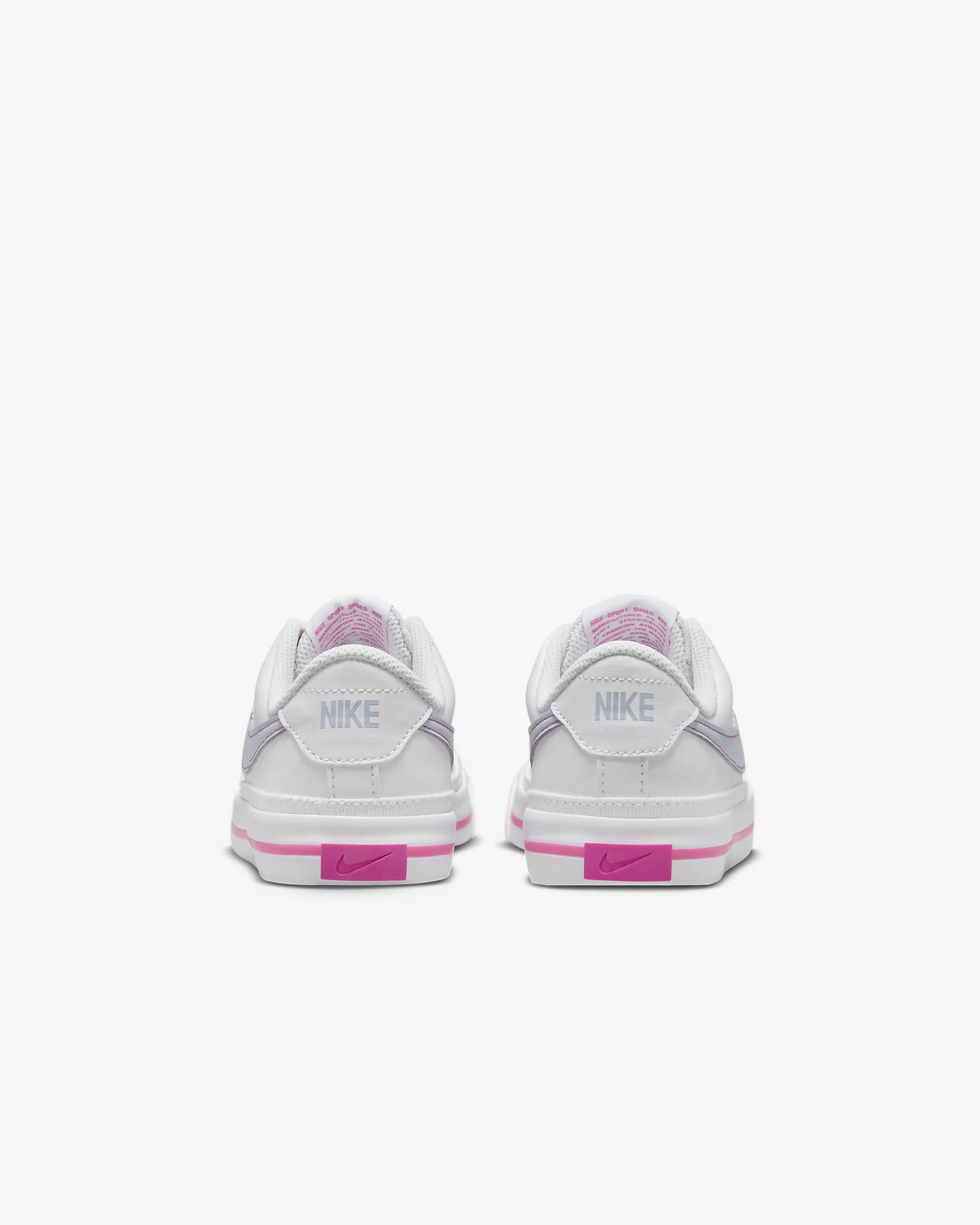 NikeCourt Legacy Older Kids' Shoes - White/Pinksicle/Light Armoury Blue