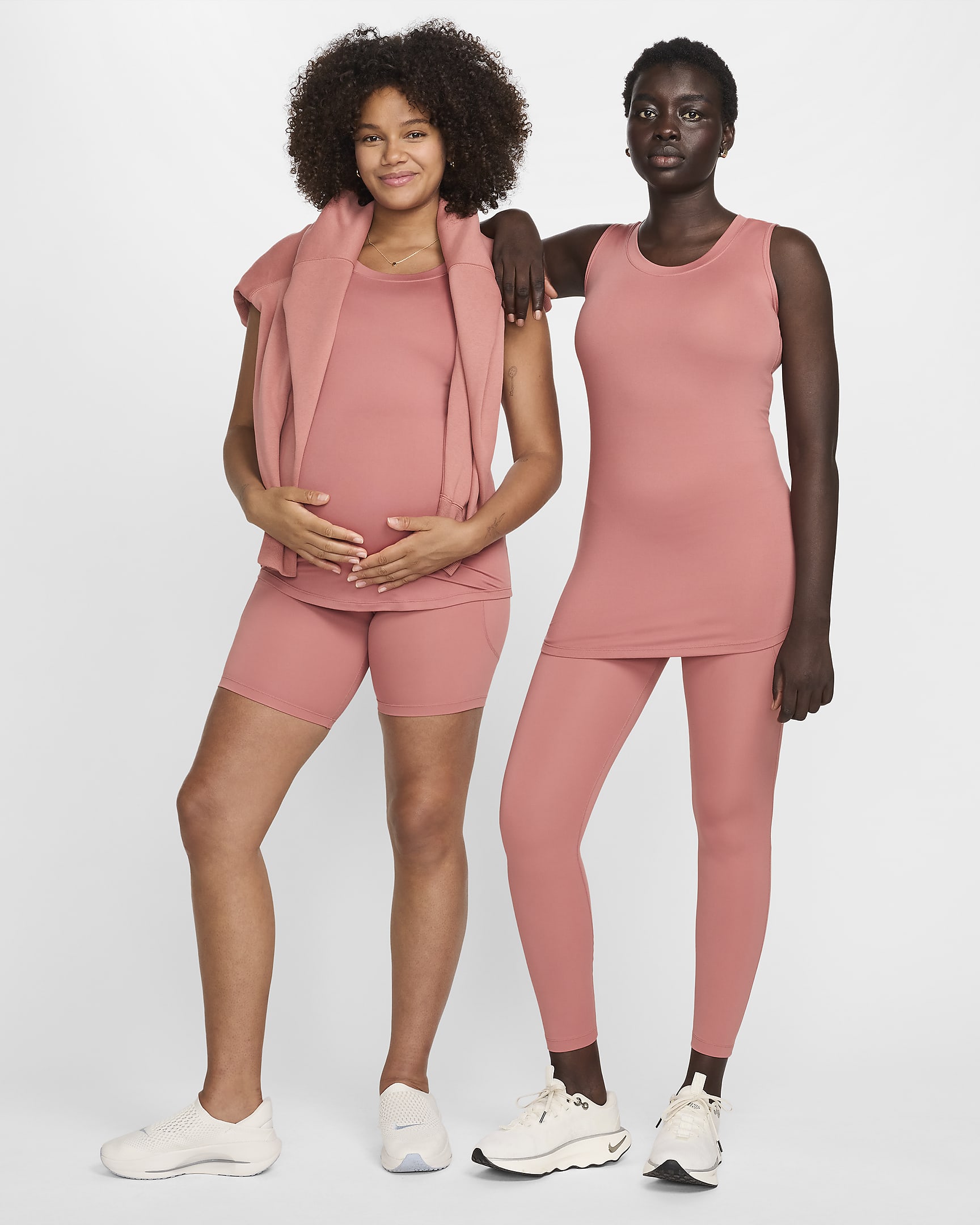 Nike (M) One Women's Dri-FIT Slim-Fit Tank Top (Maternity) - Canyon Pink