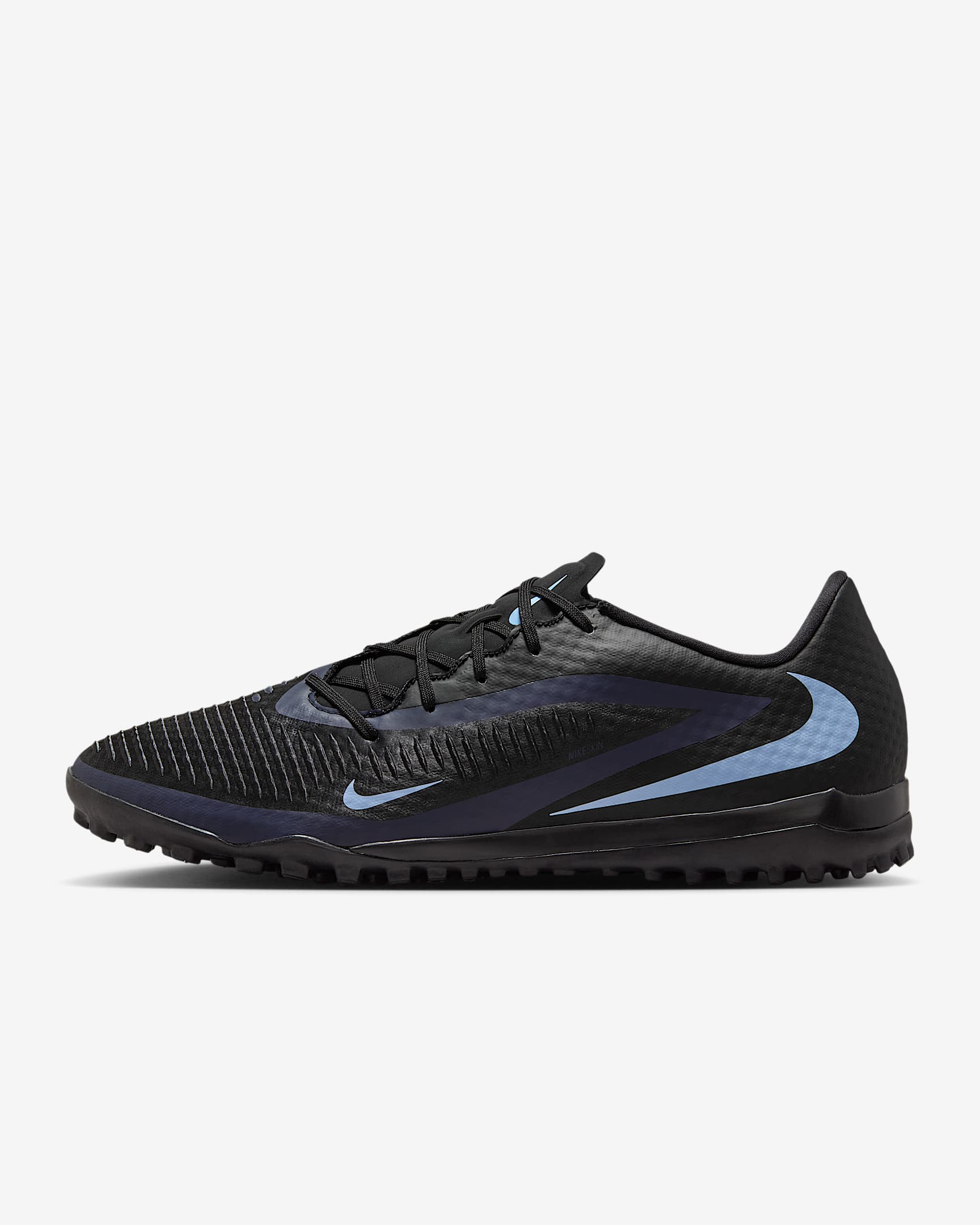 Nike Phantom 6 Low Academy Turf Soccer Shoes - Black/Black