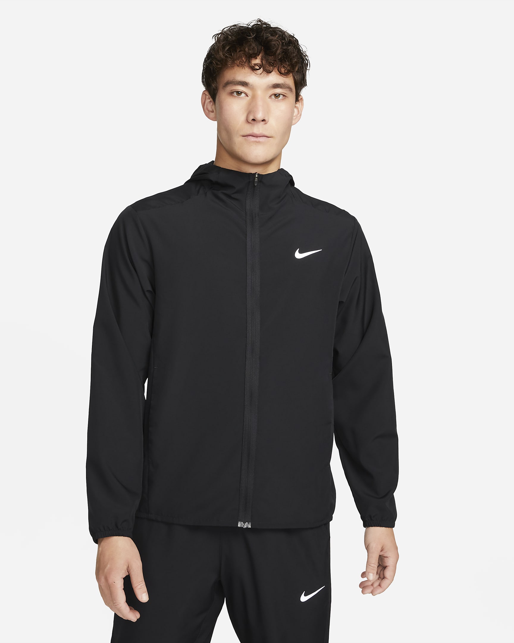 Nike Form 男款 Dri-FIT 連帽多功能外套 - 黑色