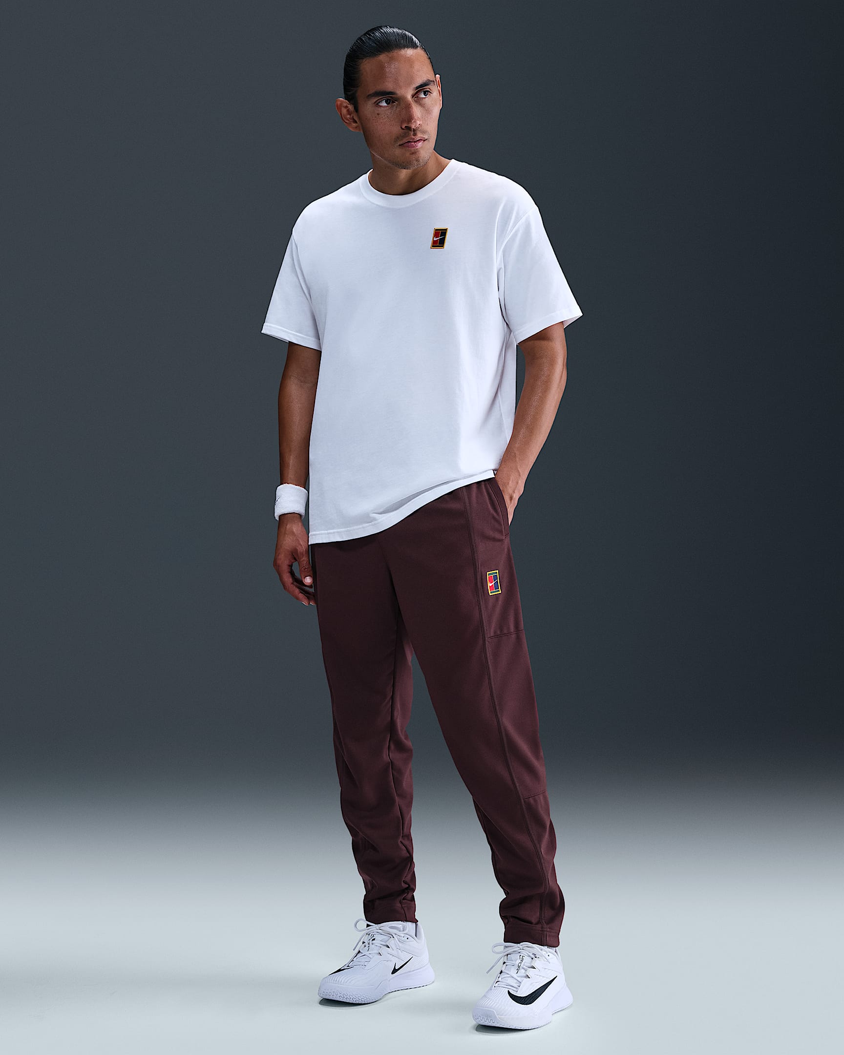 NikeCourt Heritage tennisbroek voor heren - Burgundy Crush/Burgundy Crush