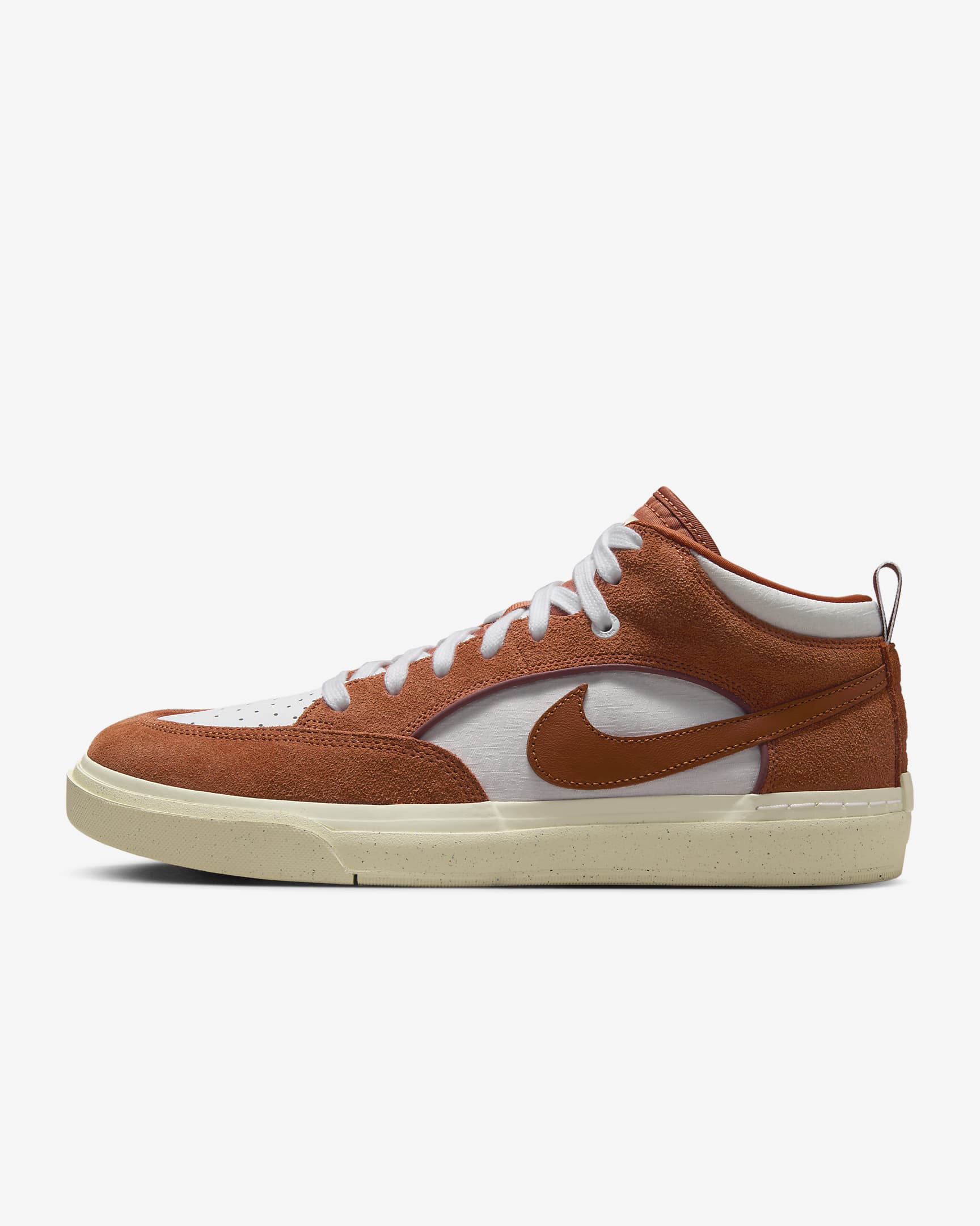 Nike SB React Leo Skate Shoes - Dark Russet/White/Dark Pony/Dark Russet