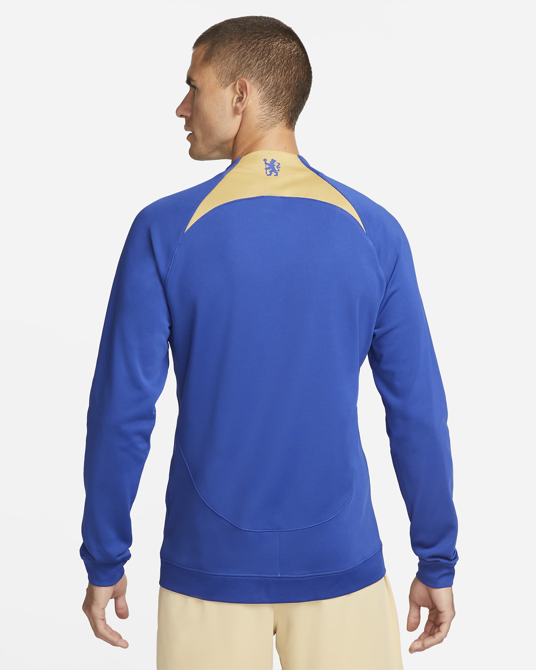 Chelsea F.C. Academy Pro Men's Nike Full-Zip Knit Football Jacket. Nike BG