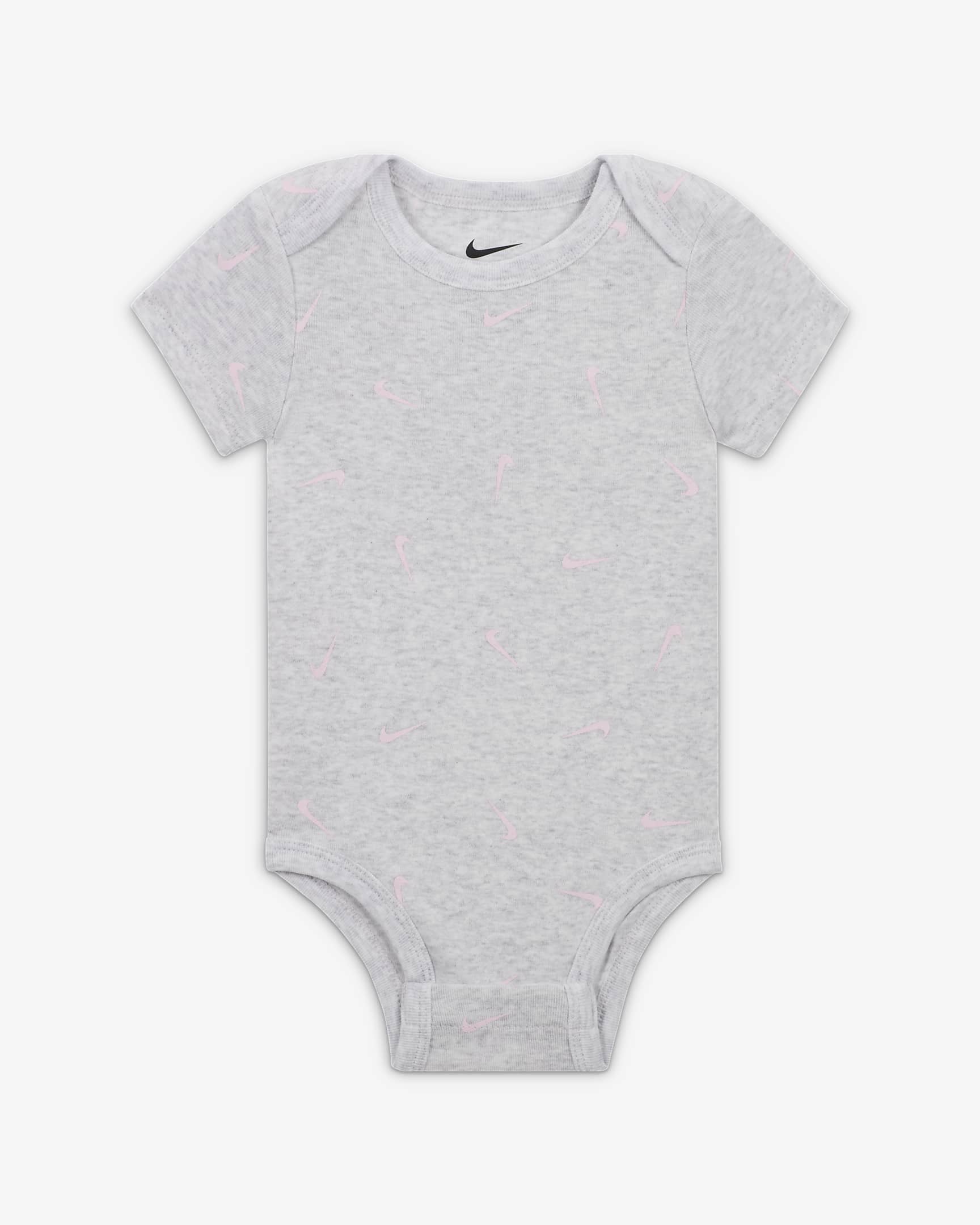 Paquete de tres bodys para bebé (0-9 M) Nike Baby Essentials - Multicolor/Abedul jaspeado