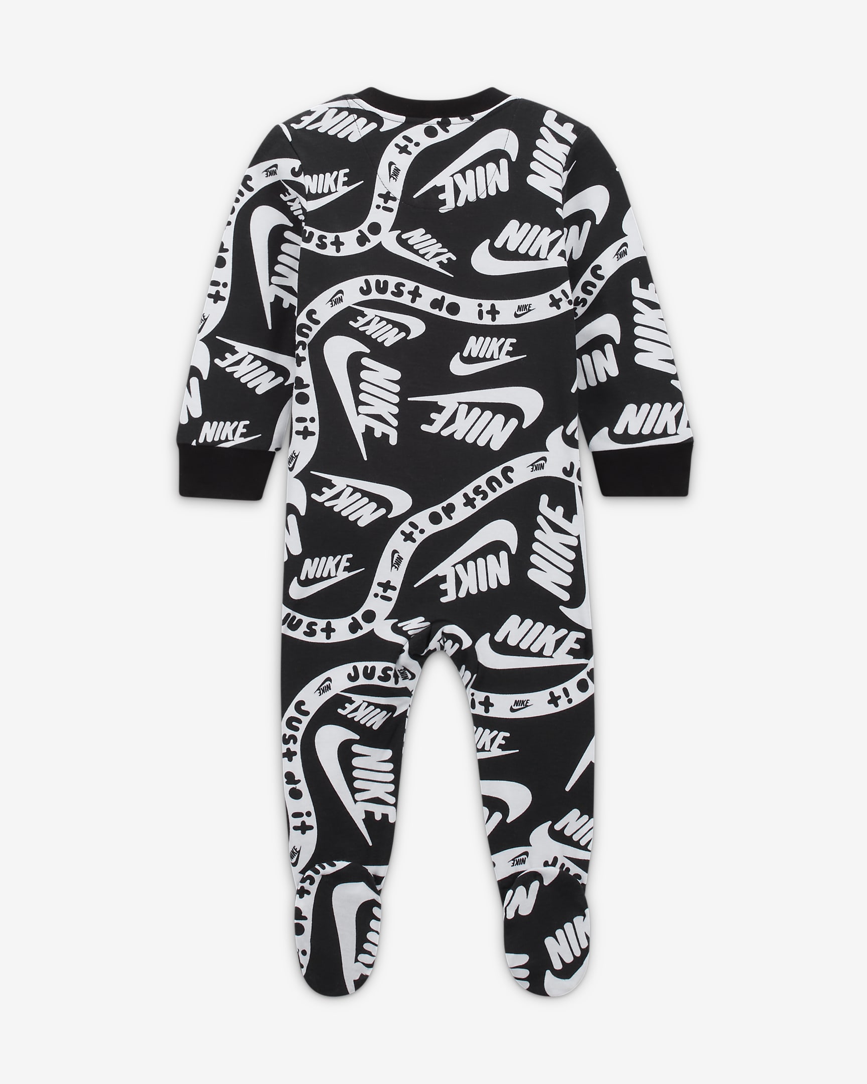 Mono para bebé Nike Sportswear Club Printed Coverall - Negro