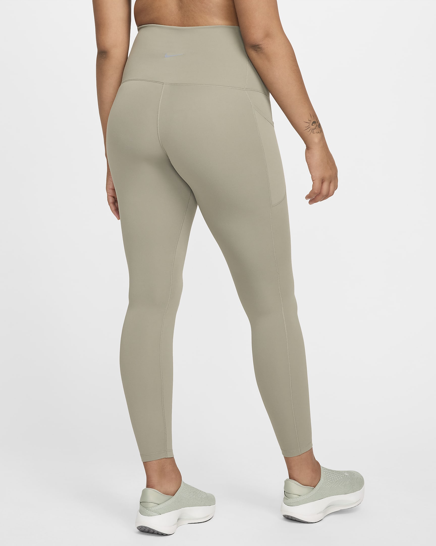 Nike (M) One Women's High-Waisted 7/8 Leggings with Pockets (Maternity) - Light Army