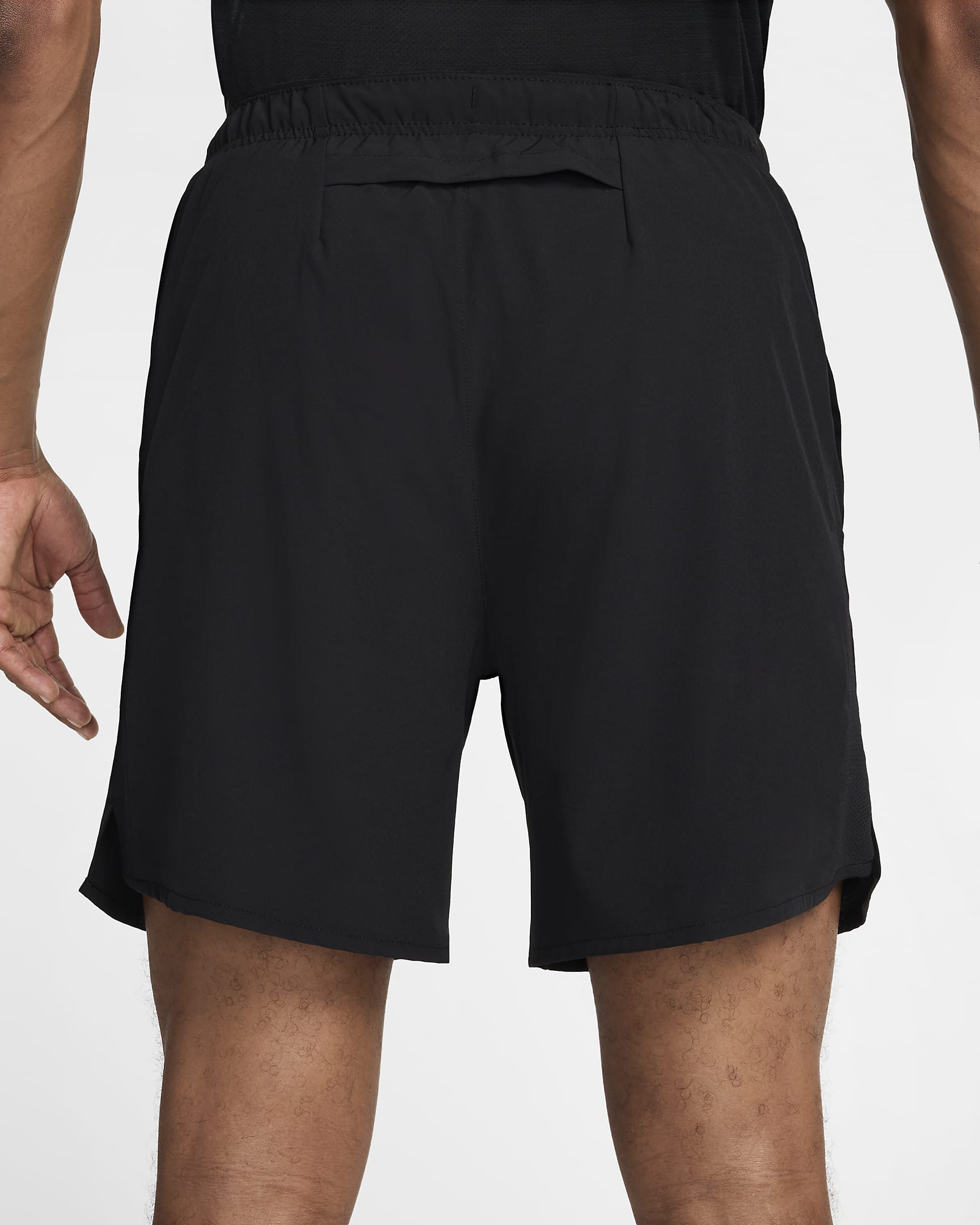 Nike Challenger herenshorts met binnenbroek (18 cm) - Zwart