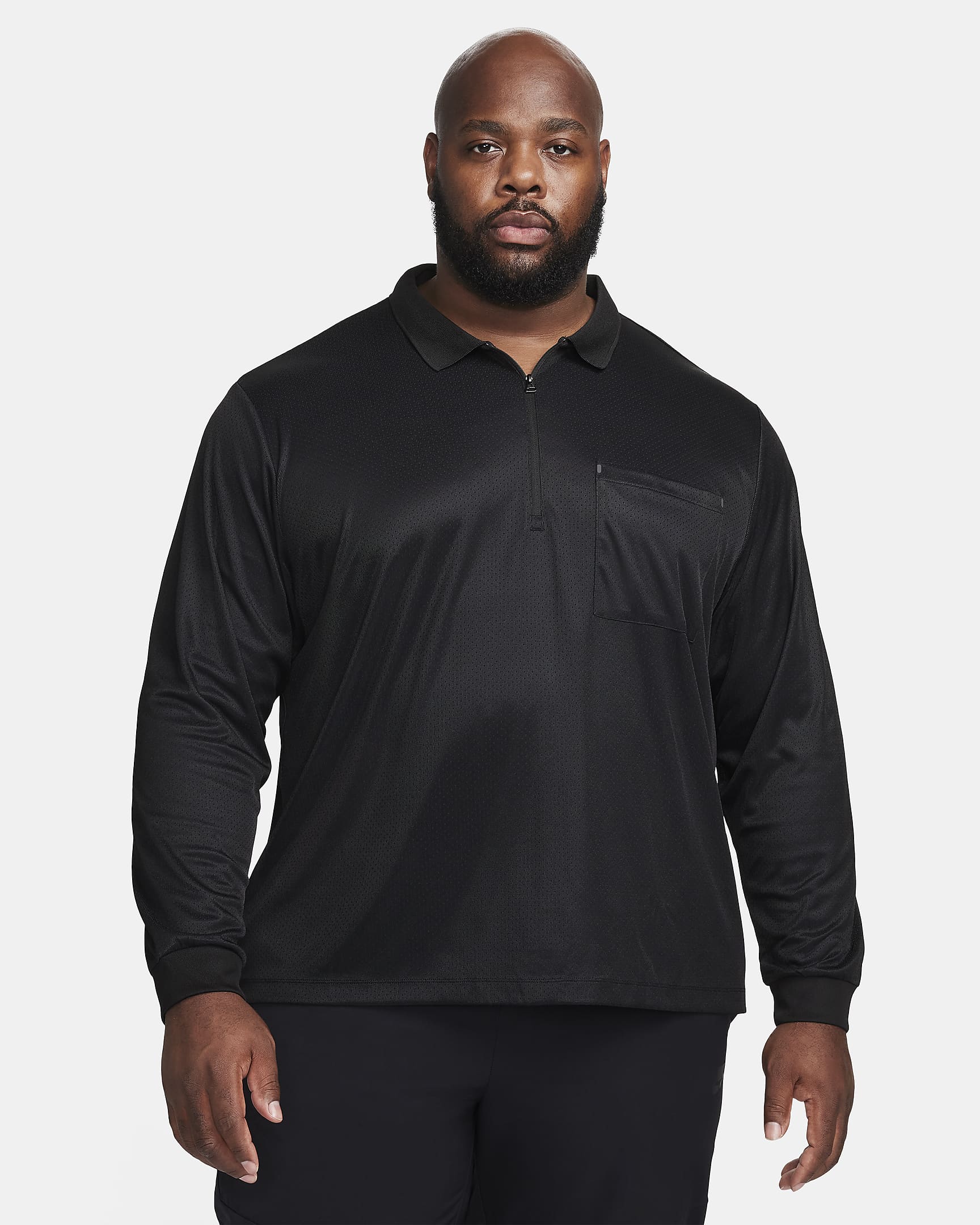 Nike Sportswear Tech Pack Men's Dri-FIT 1/2-Zip Long-Sleeve Top - Black/Black/Black