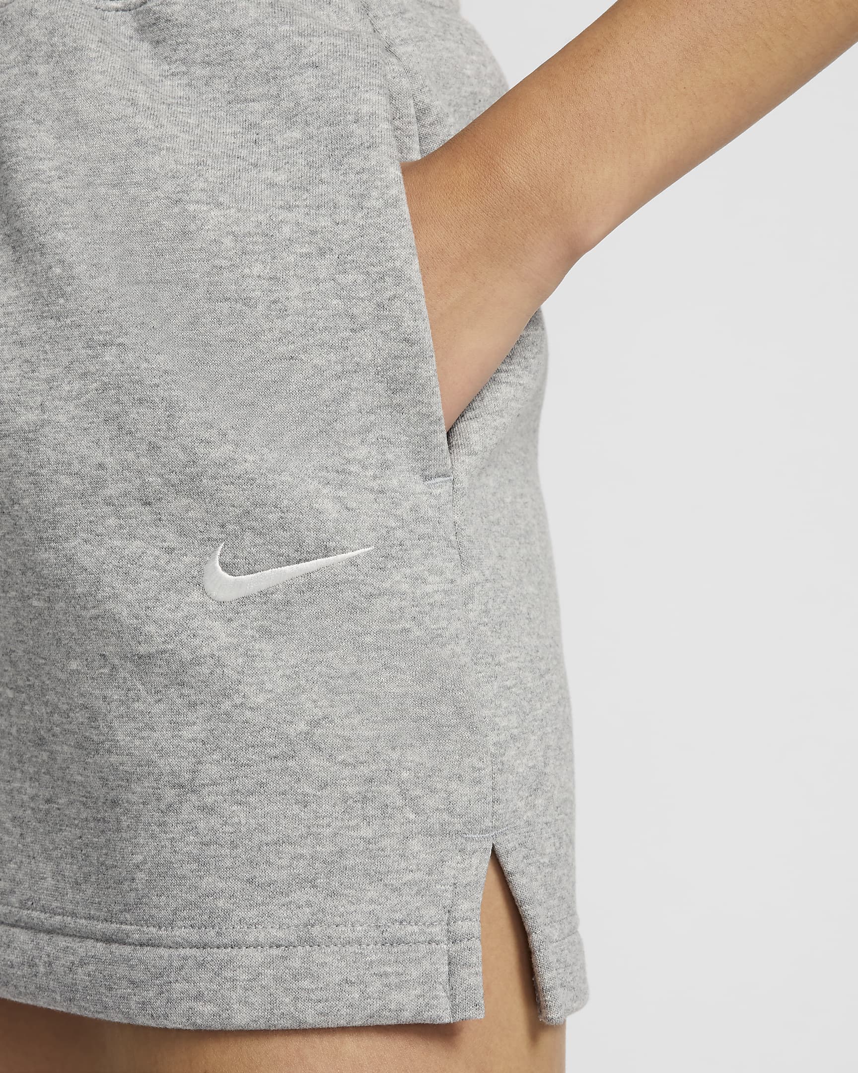 Nike Sportswear Phoenix Fleece Women's Slim Mini Skirt - Dark Grey Heather/Sail