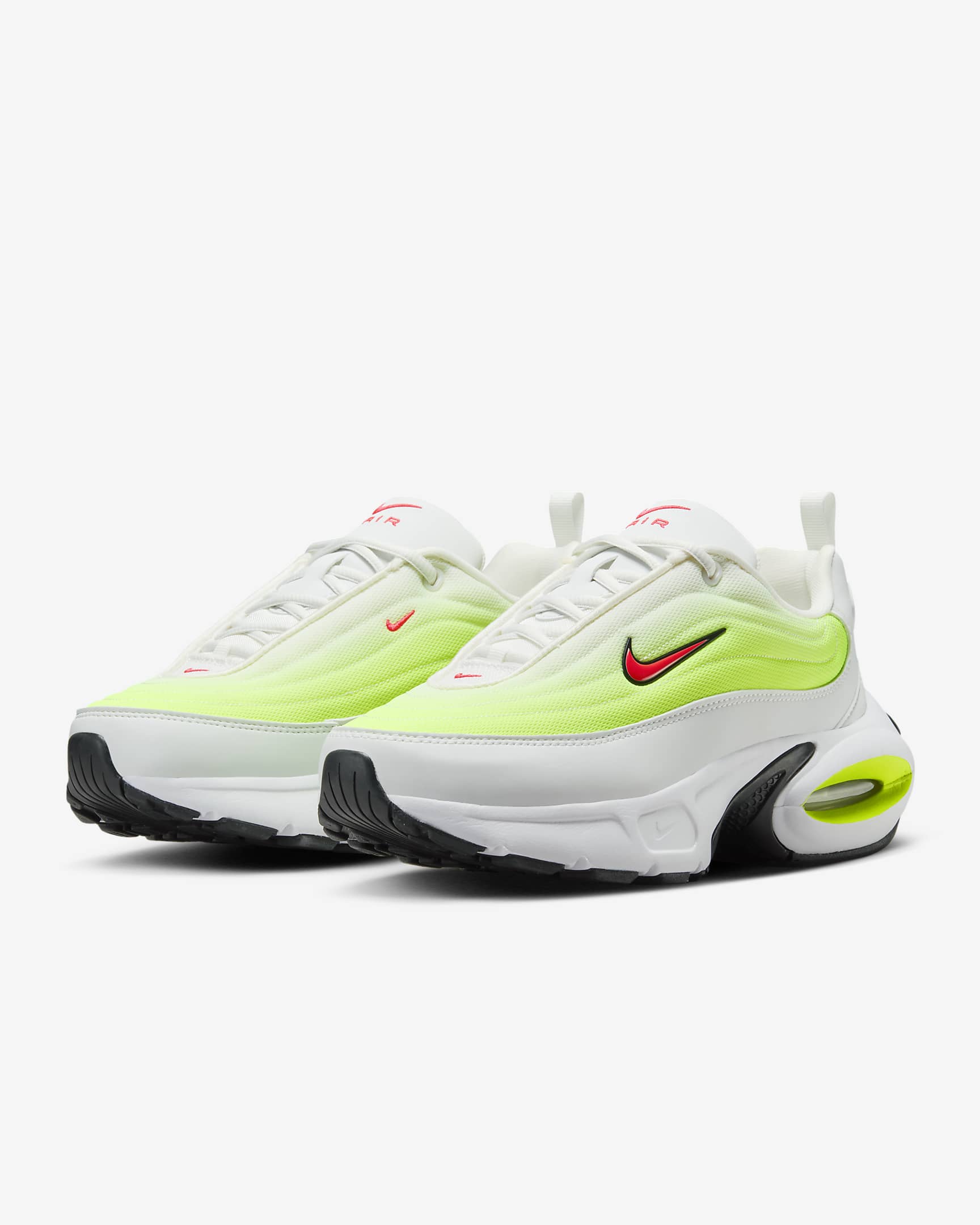 Tenis para mujer Nike Air Max Portal - Blanco cumbre/Blanco/Volt/Carmesí brillante