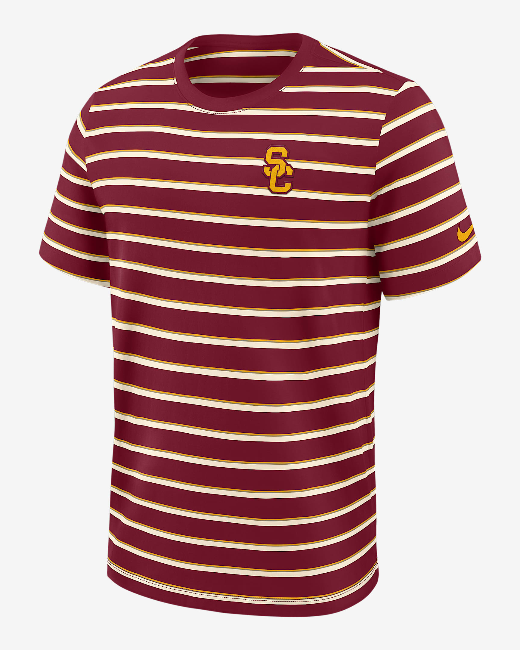 USC Athletic Prep Legacy Summit Stripe Men's Nike College T-Shirt - Crimson