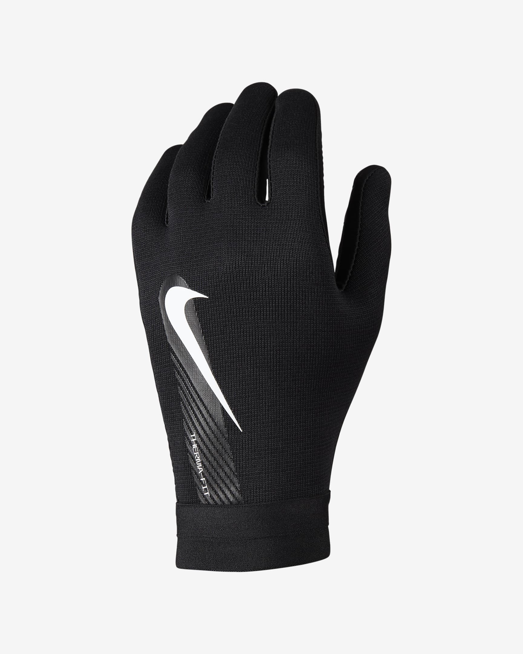 Nike Therma-FIT Academy Guantes de fútbol - Negro/Negro/Blanco