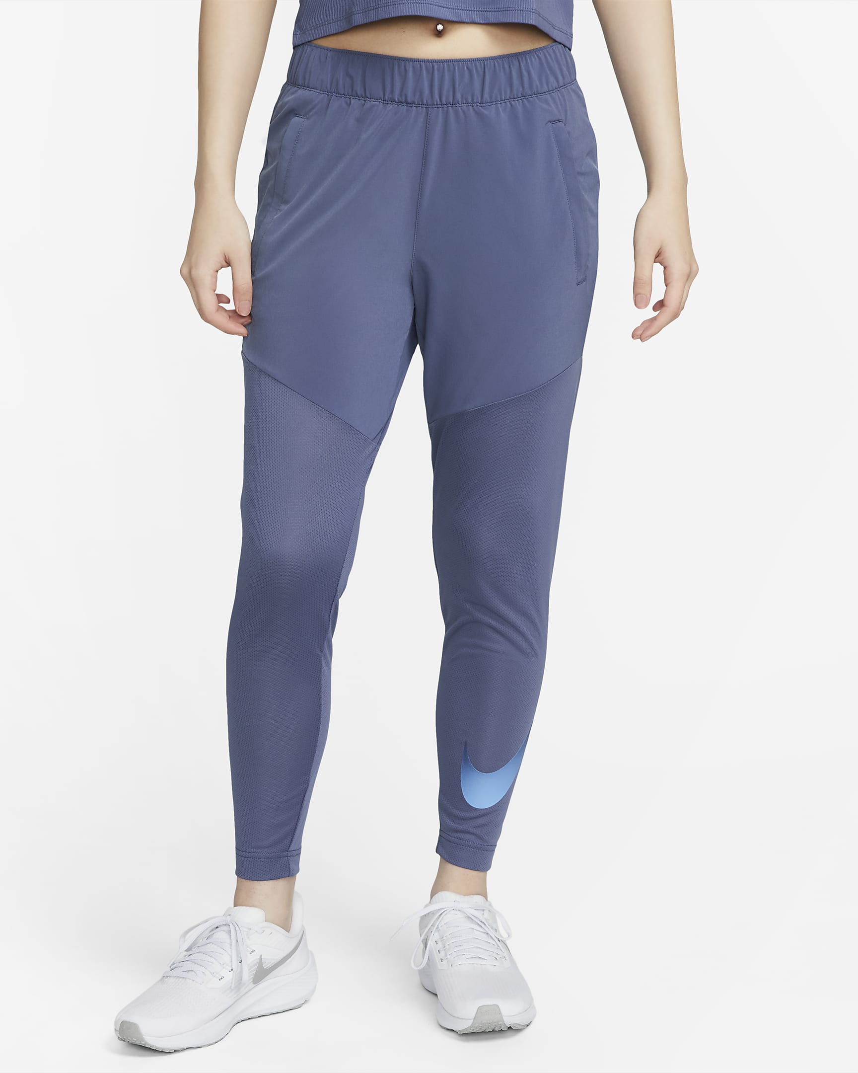 Nike Dri-FIT Swoosh Run Women's Running Trousers - Diffused Blue