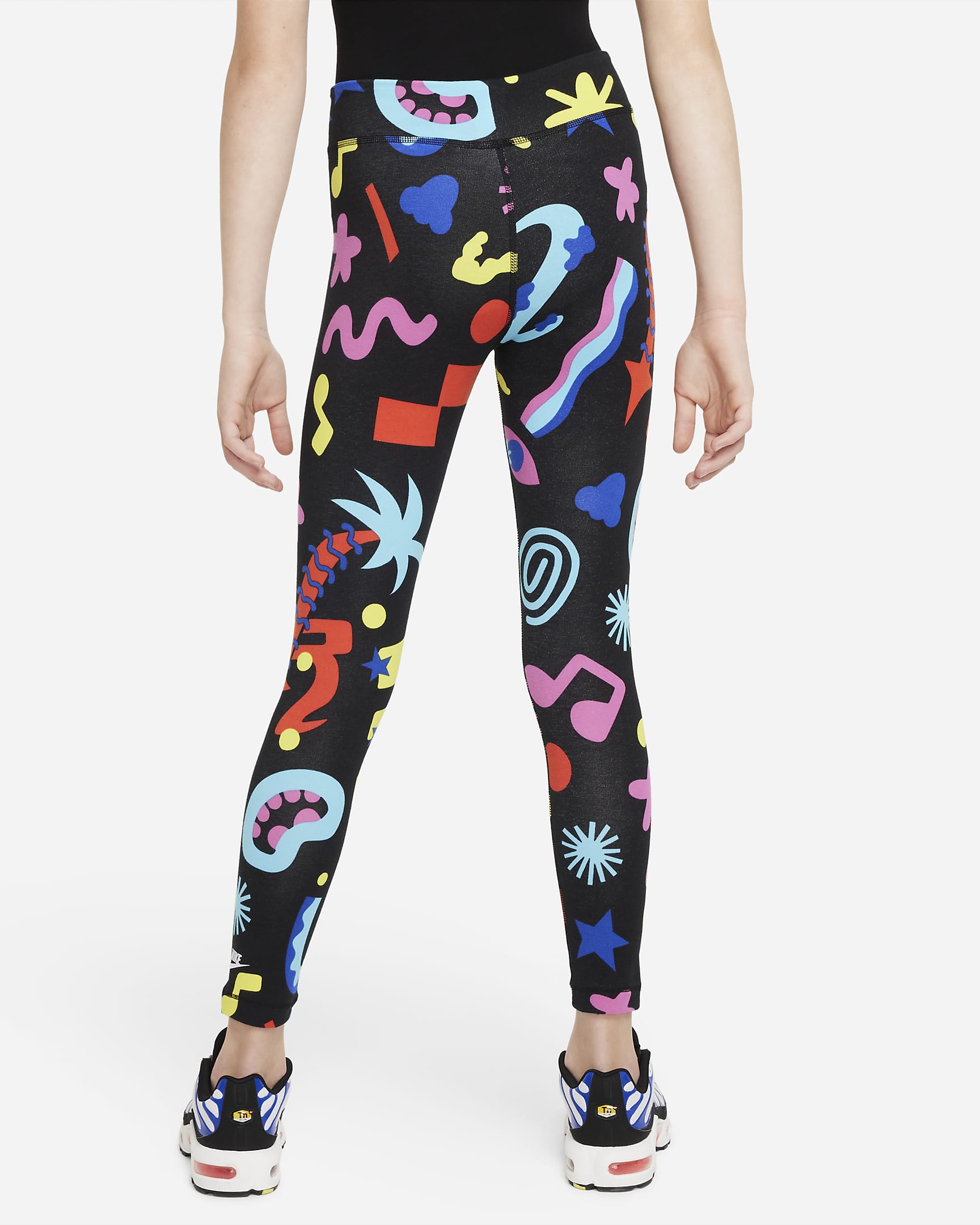 Girls Mid Ridge Nike Sportswear A.I.R. Essential Older Kids' (Girls') Mid-Rise Leggings ...