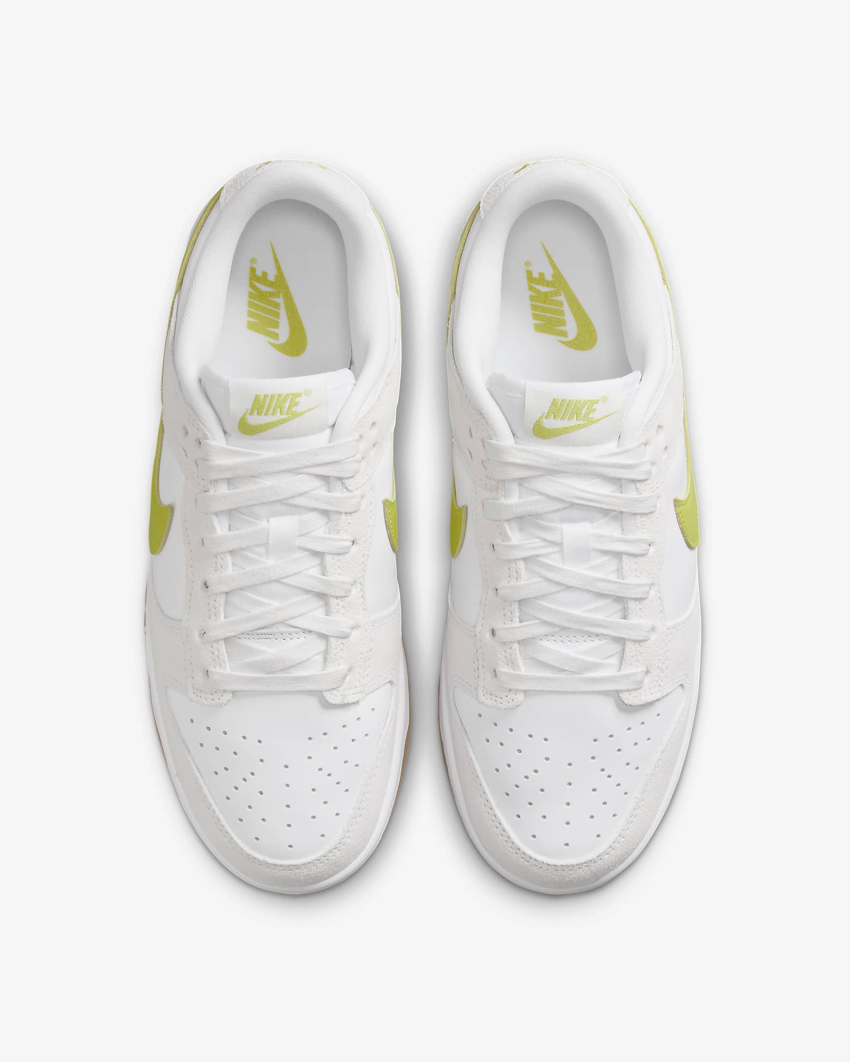 Tenis para mujer Nike Dunk Low - Blanco/Amarillo goma/Cactus brillante