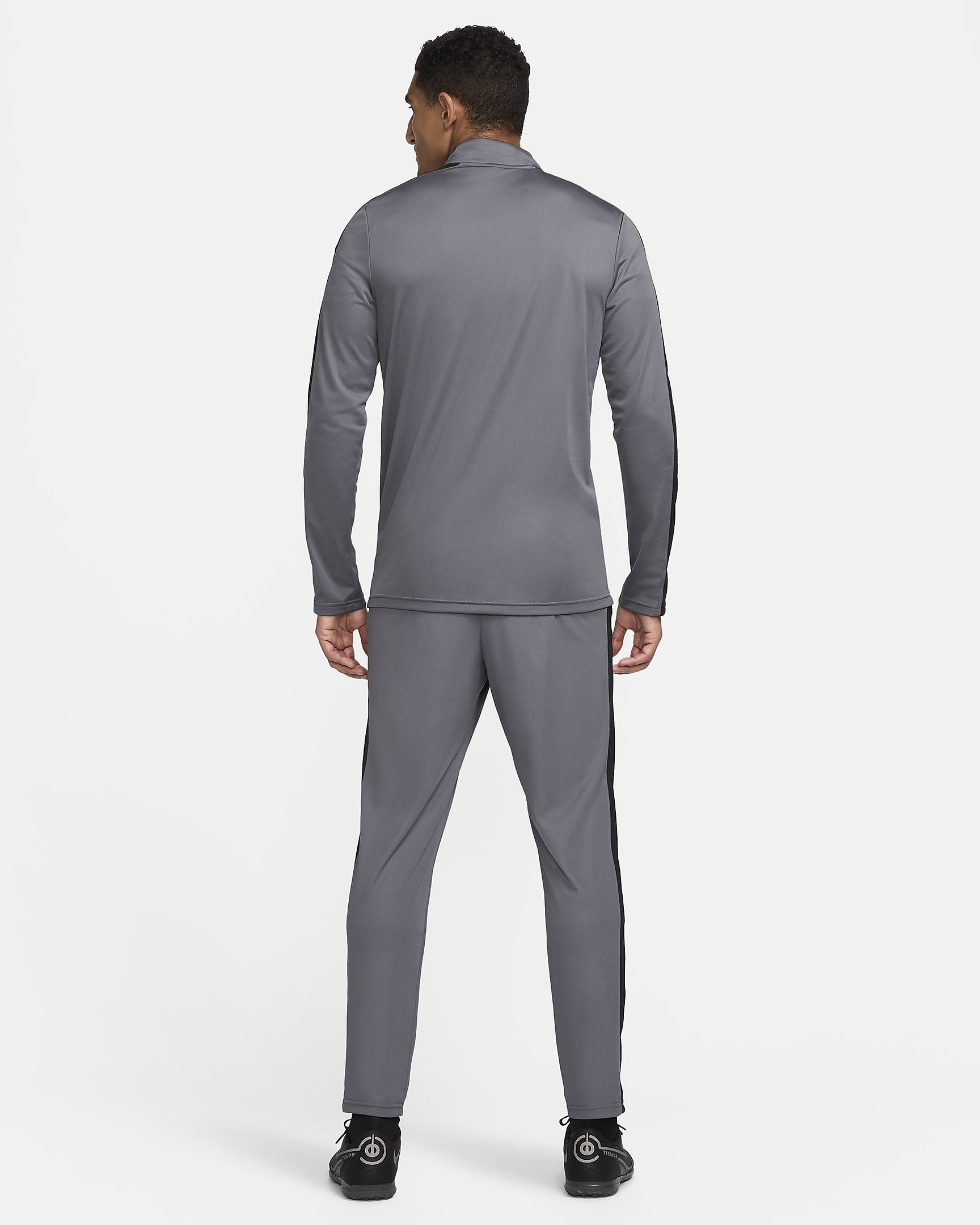 Fotbollstracksuit Nike Academy Dri-FIT för män - Iron Grey/Svart/Sunset Pulse