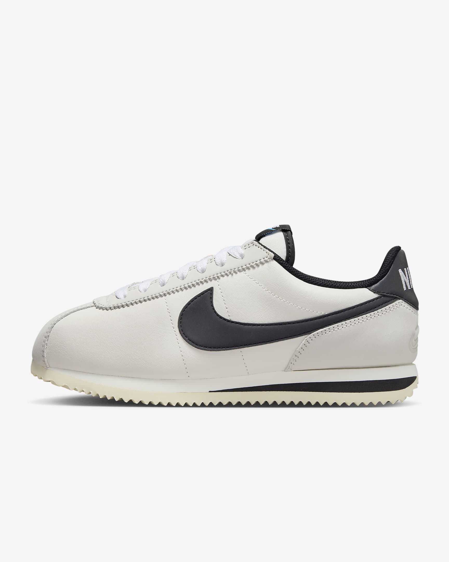 Nike Cortez SE 皮革女鞋 - Phantom/Light Bone/Coconut Milk/黑色