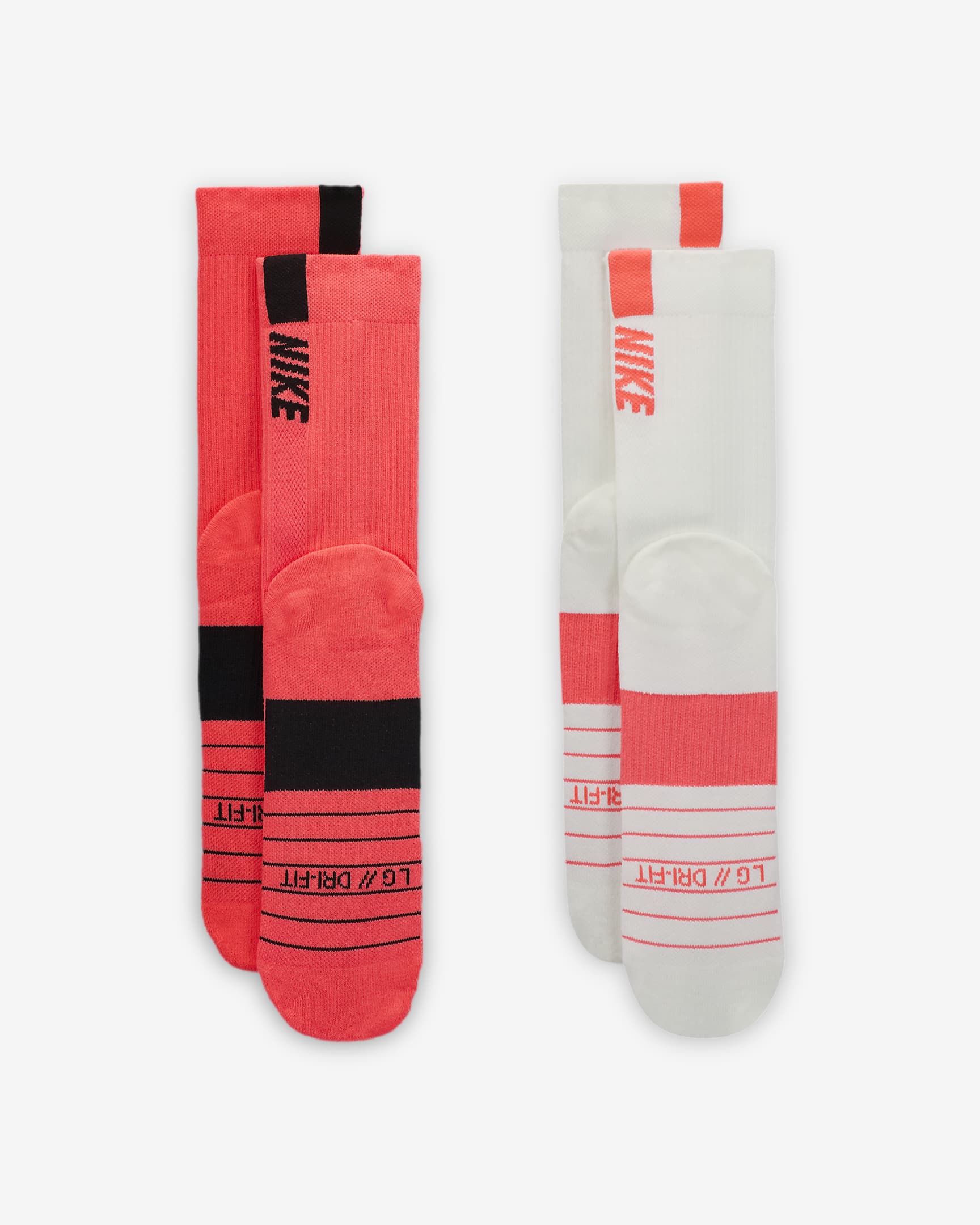 Nike Multiplier Crew Socks (2 Pairs) - Multi-Colour