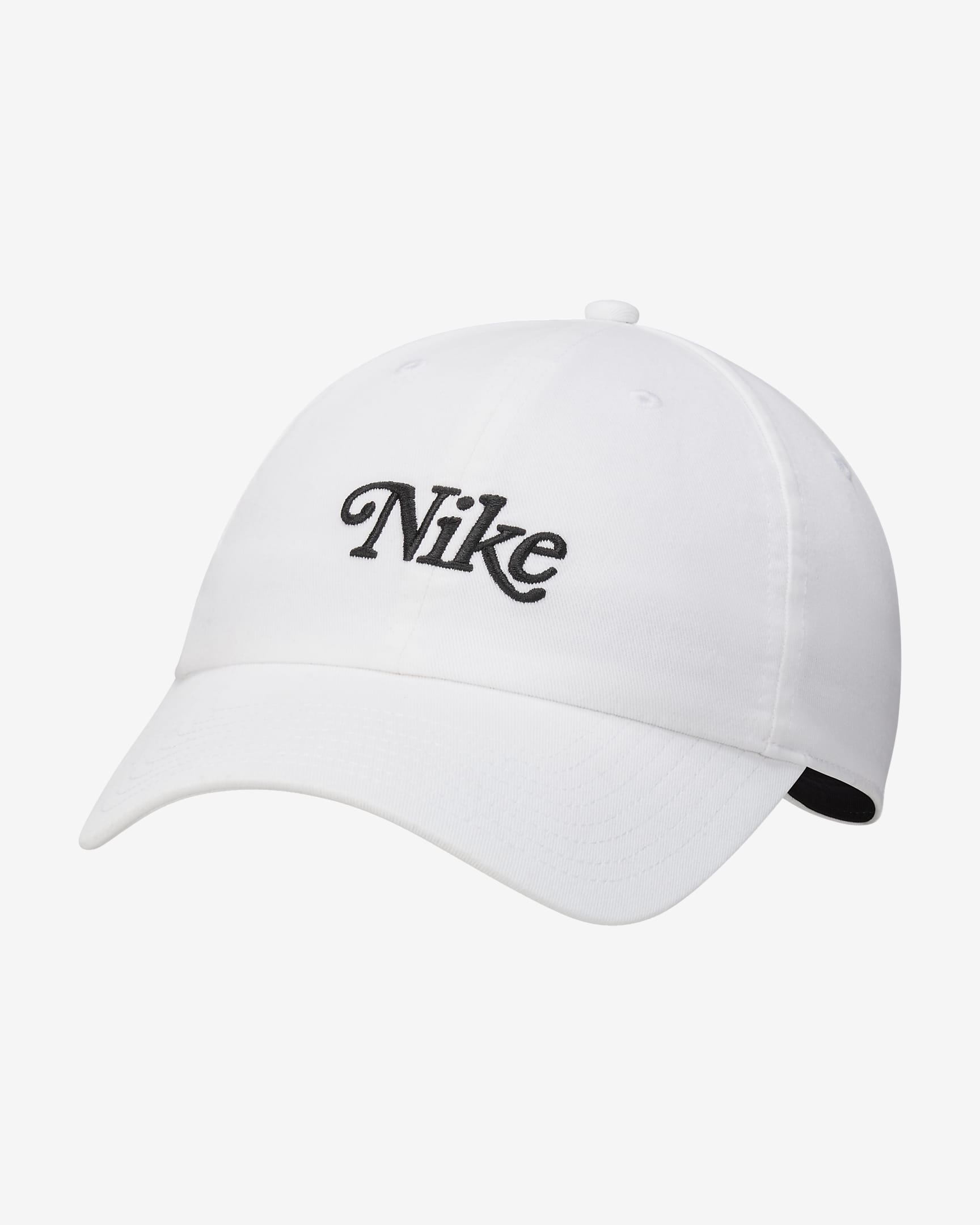 Nike Heritage86 Washed Golf Hat - Summit White/Black