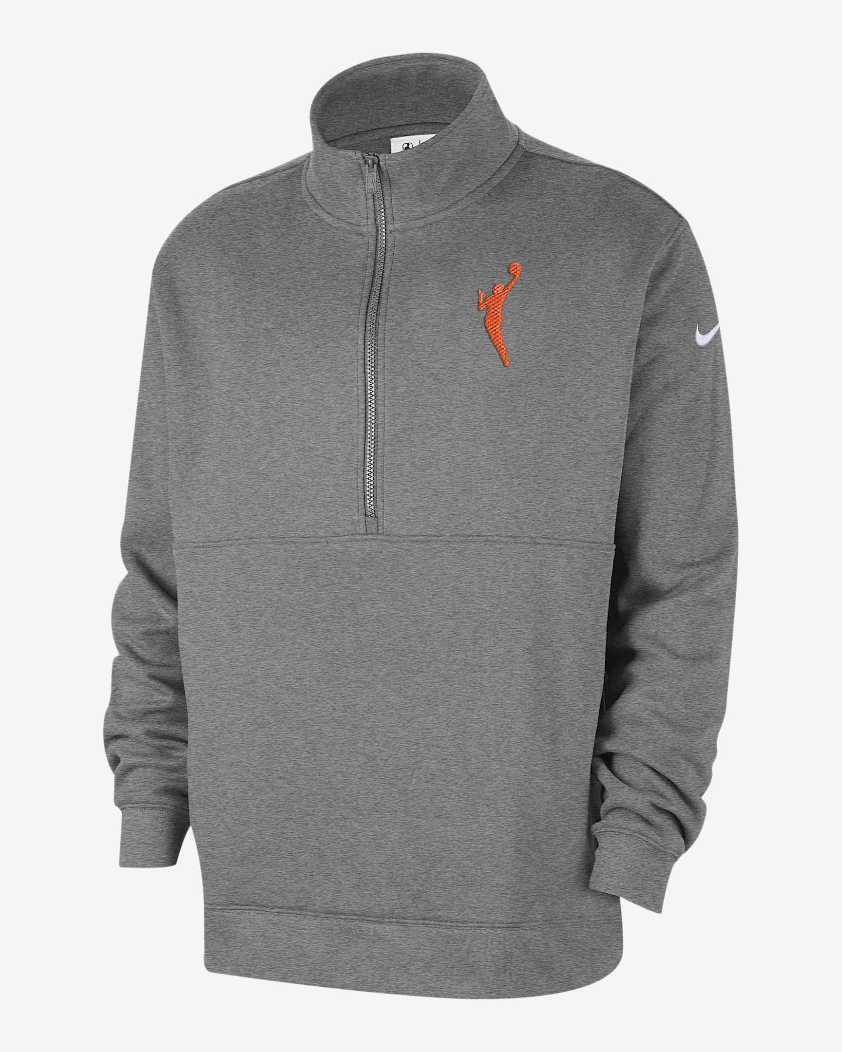 Team 13 Club Men's Nike WNBA Half-Zip Top - Dark Grey Heather