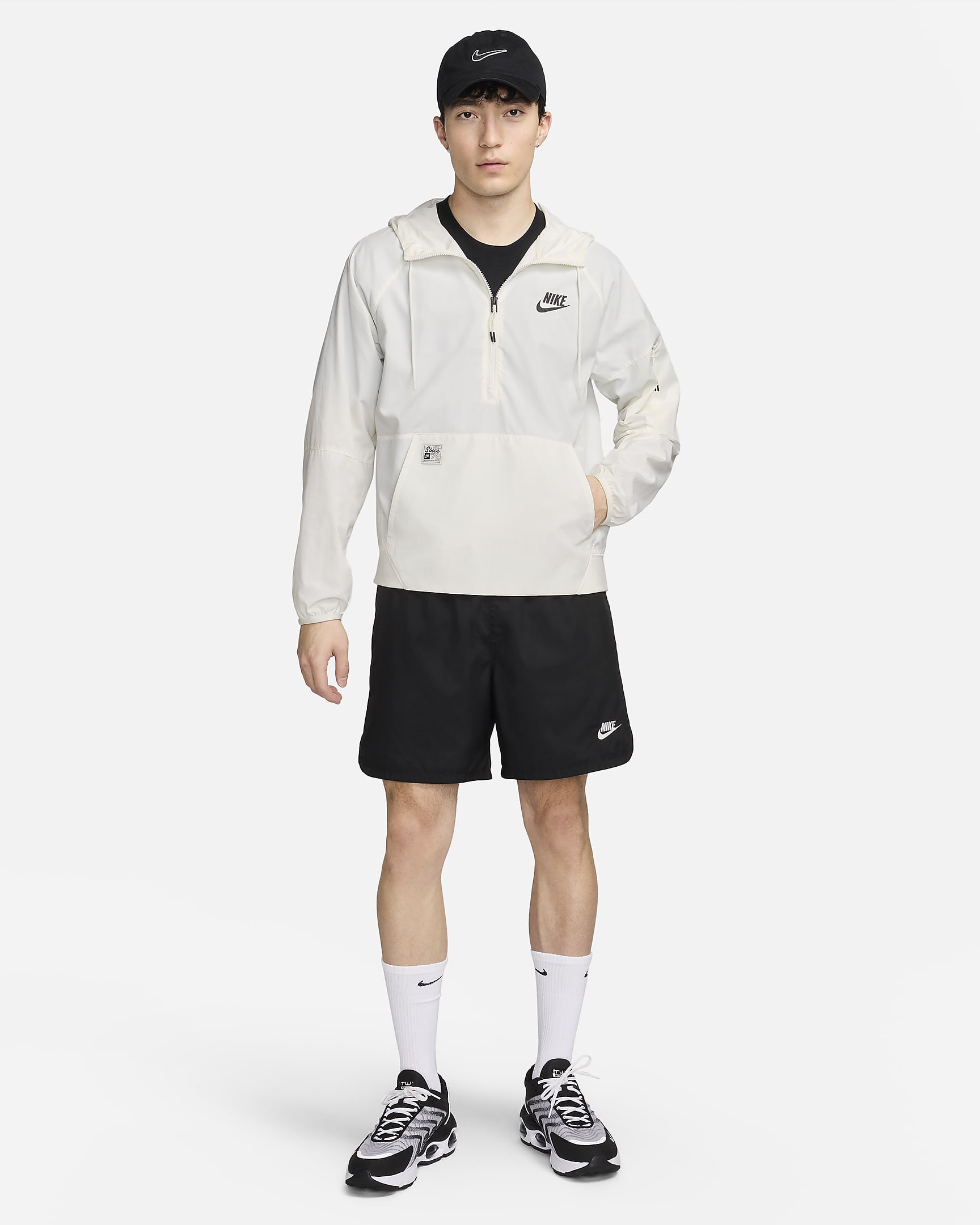 เสื้อแจ็คเก็ตอโนแรคแบบทอไม่มีซับในผู้ชาย Nike Sportswear - Sail/Sail/Anthracite