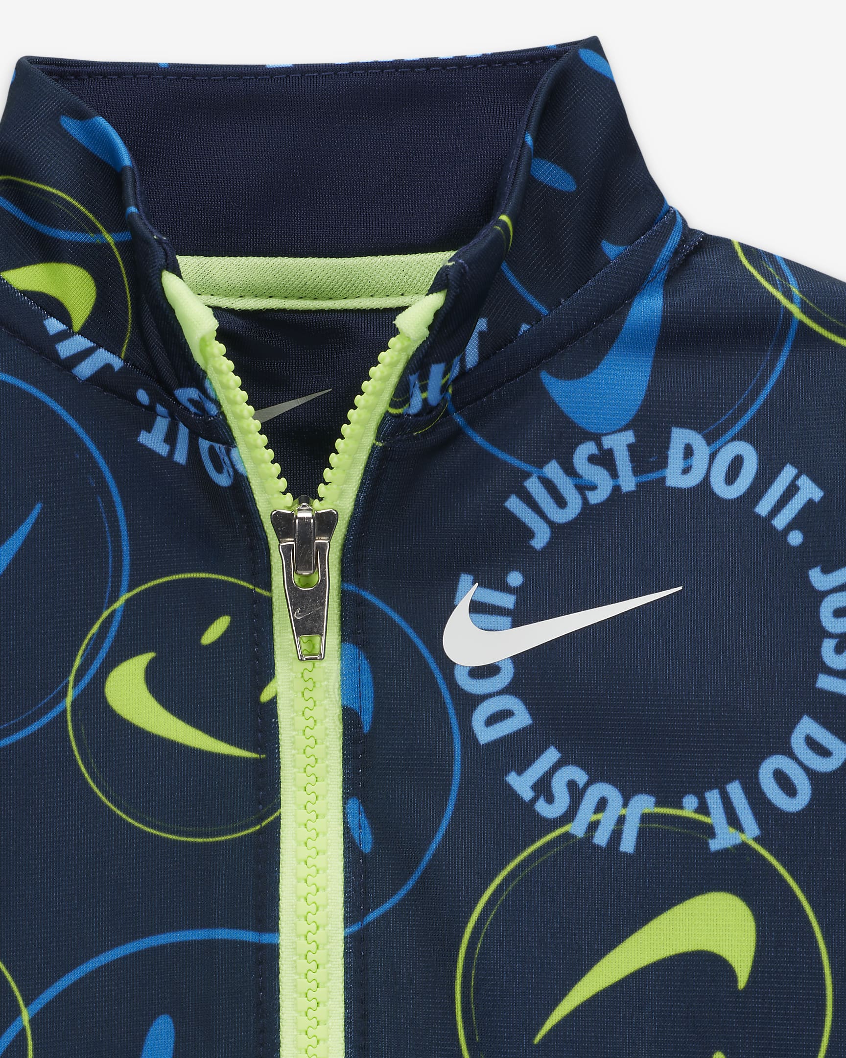 Nike Smiley Swoosh Printed Tricot Set Baby Tracksuit - Midnight Navy