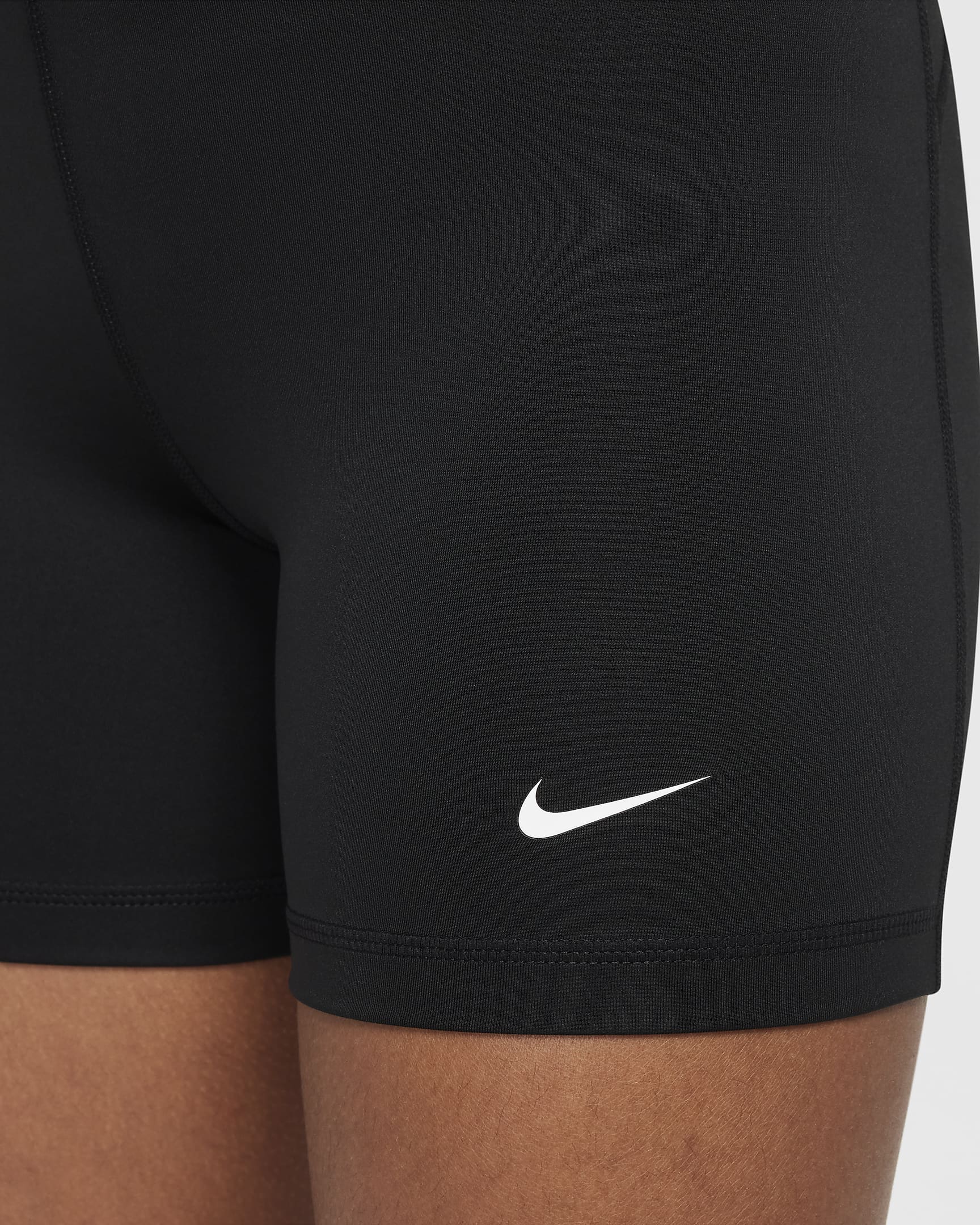 Nike Pro Pantalons curts Dri-FIT - Nena - Negre/Blanc