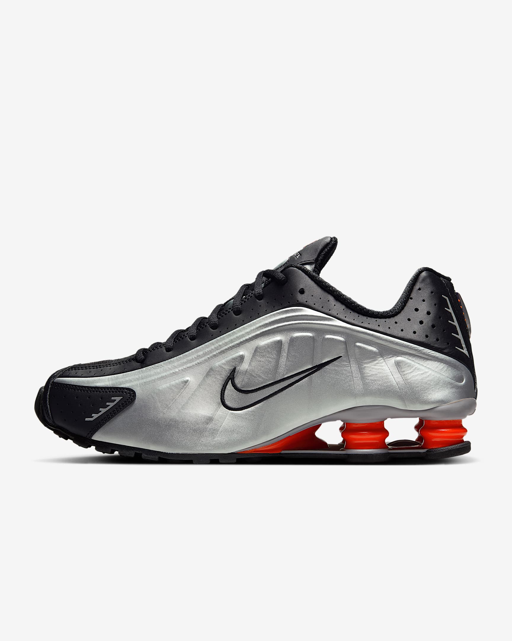 Scarpa Nike Shox R4 – Uomo - Argento metallizzato/Nero/Picante Red/Argento metallizzato