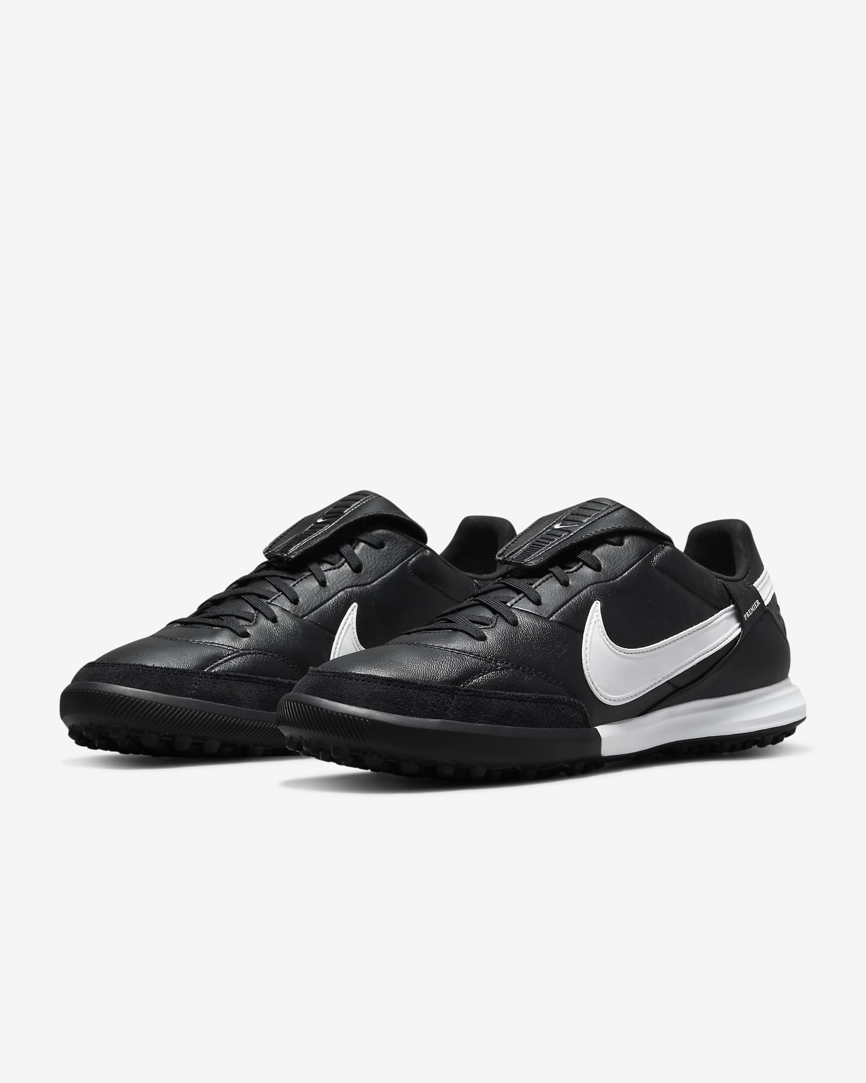 Nike Premier 3 TF Low-Top Soccer Shoes - Black/White