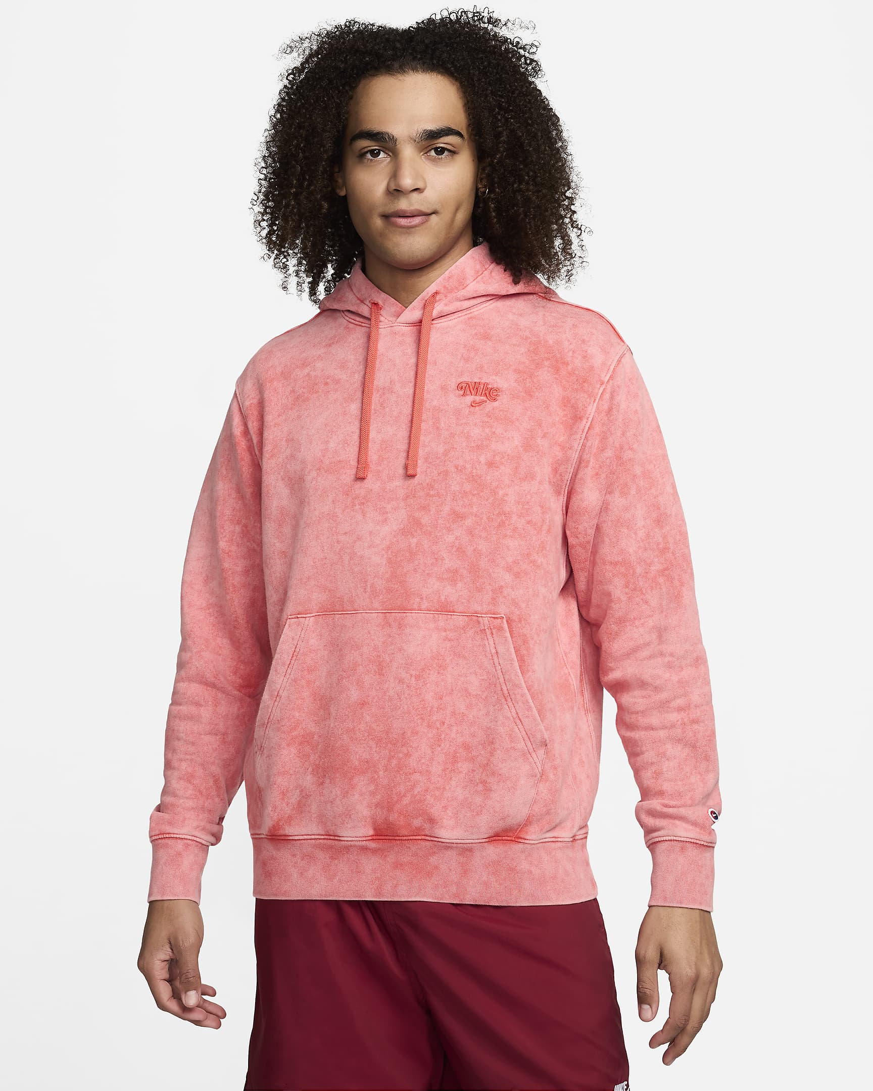 Sweat à capuche Nike Sportswear Club Fleece pour Homme - Track Red