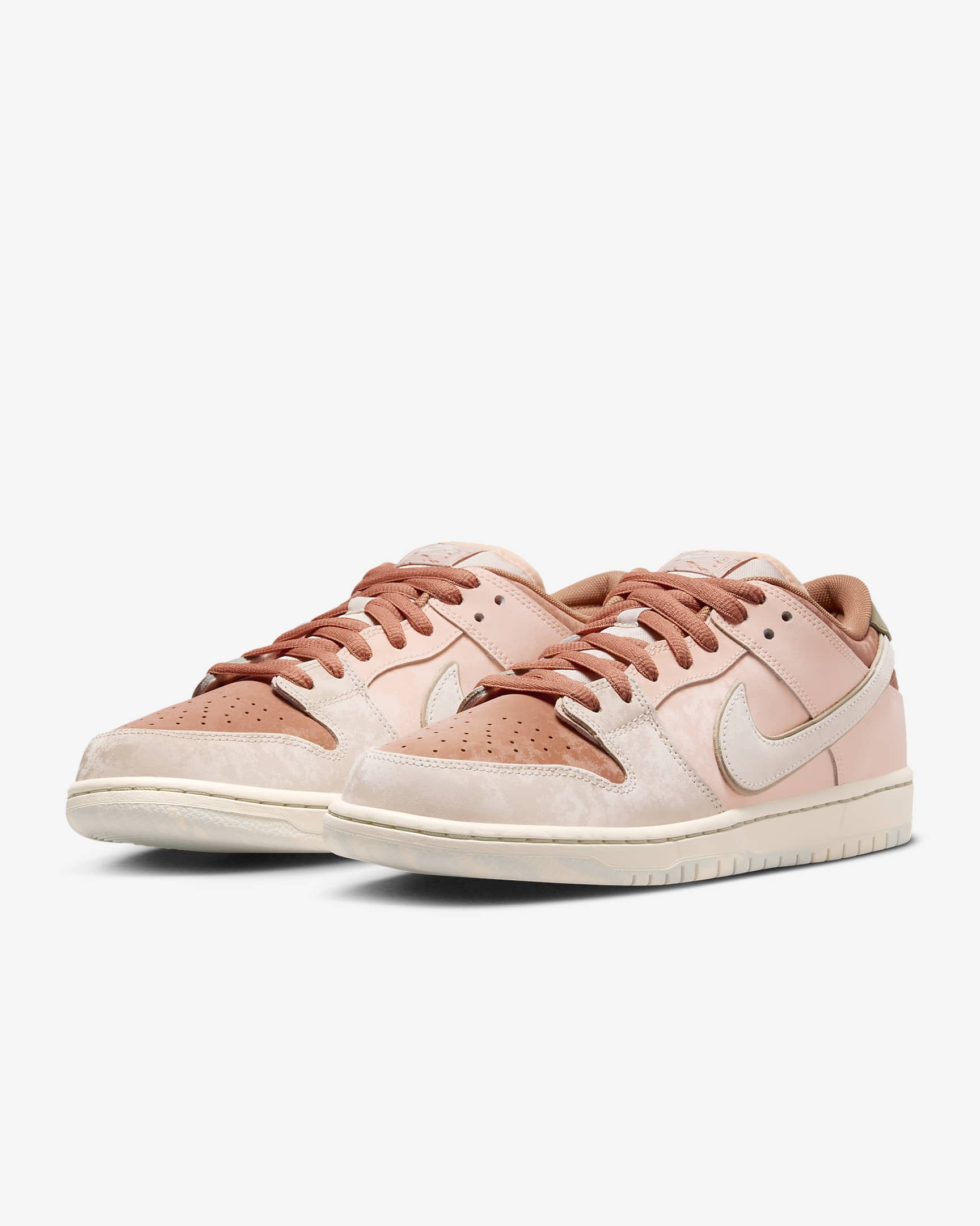 รองเท้าสเก็ตบอร์ด Nike SB Dunk Low Pro Premium - Amber Brown/Crimson Tint/Hemp/Guava Ice