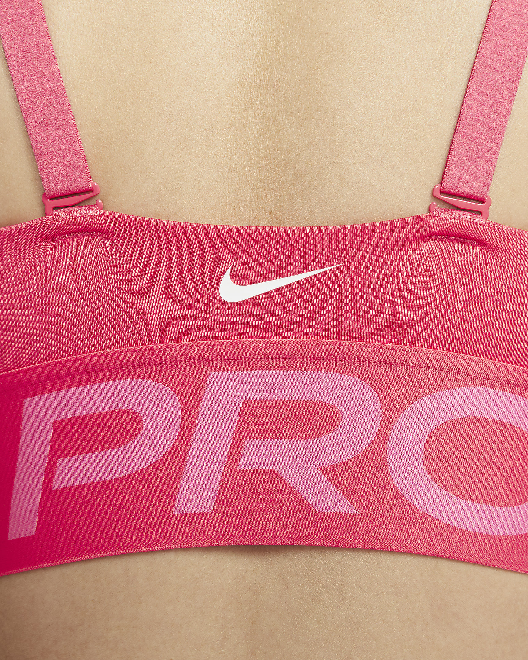 Nike Pro Indy Plunge Women's Medium-Support Padded Sports Bra - Aster Pink/Pinksicle/White