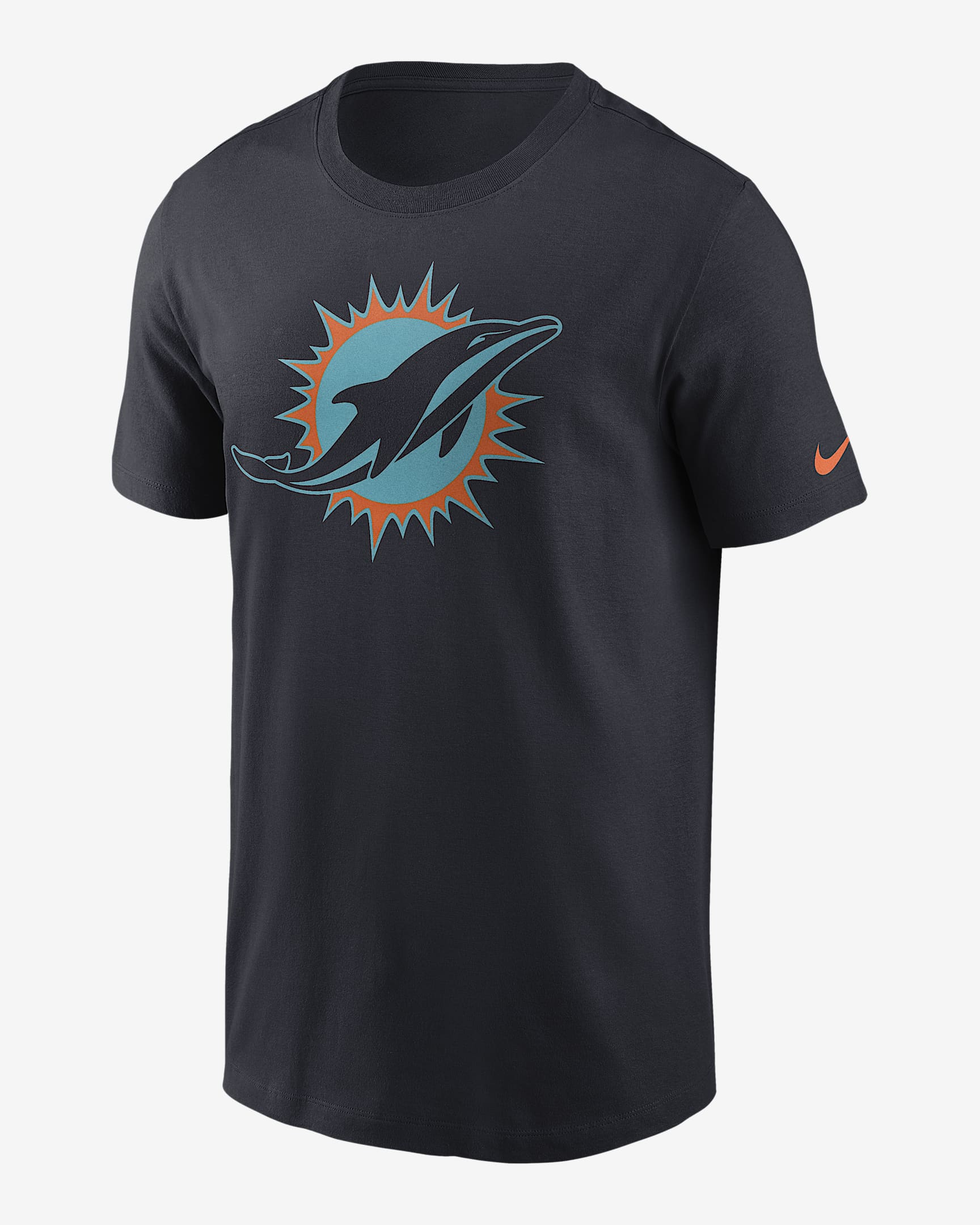 Playera Nike de la NFL para hombre Miami Dolphins Rivalries Collection Essential - Azul marino