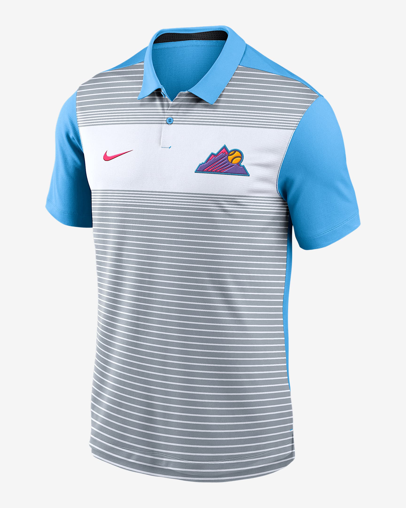 Colorado Rockies City Connect Legacy Icon Vapor Men's Nike Dri-FIT MLB Polo - White