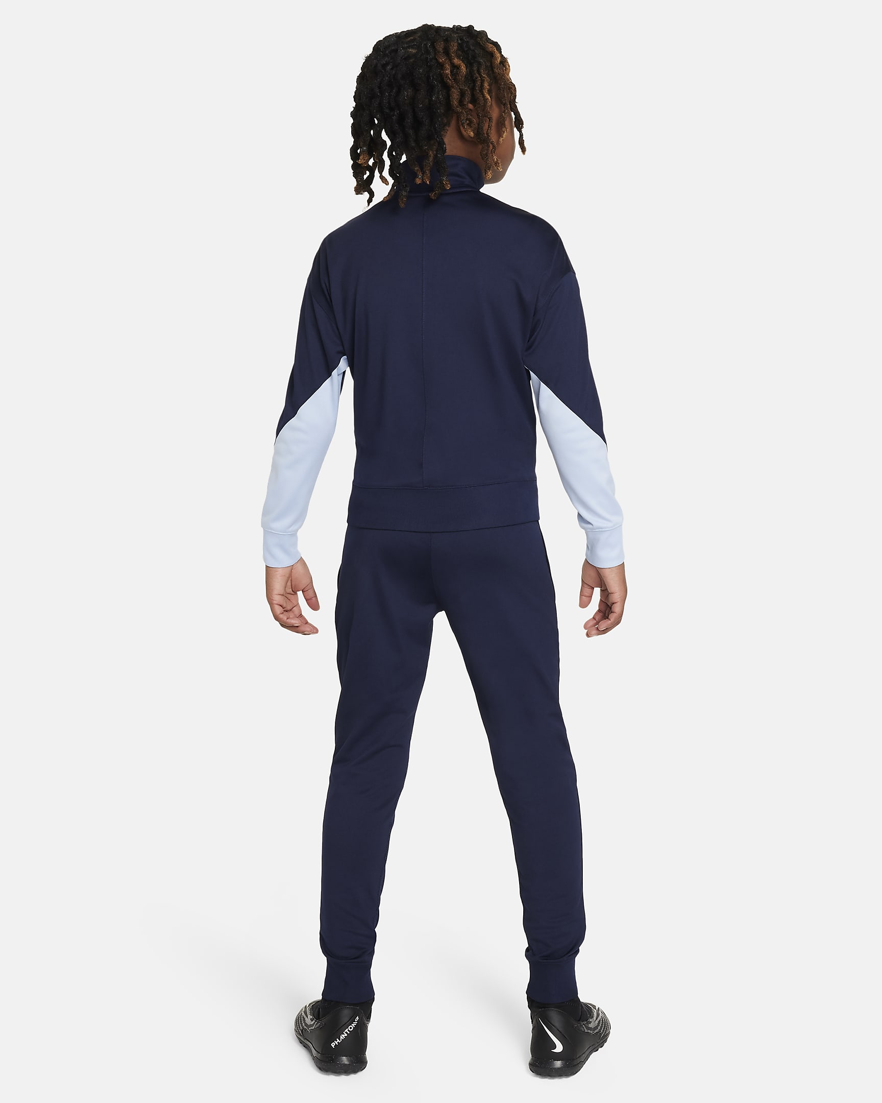 FFF Strike Nike Dri-FIT knit voetbaltrainingspak voor kids - Blackened Blue/Cobalt Bliss/Cobalt Bliss