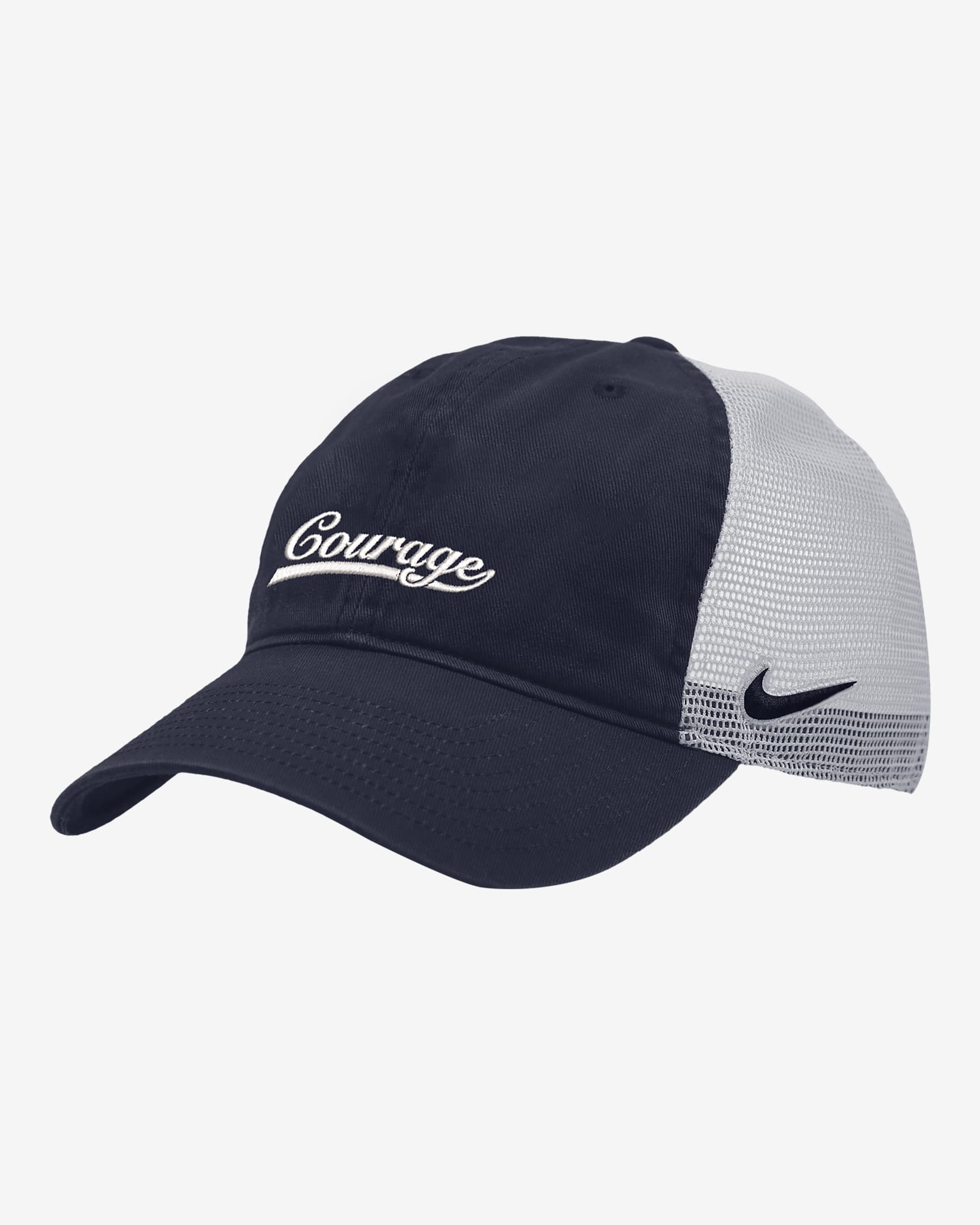 North Carolina Courage Heritage86 Nike Soccer Trucker Hat - College Navy