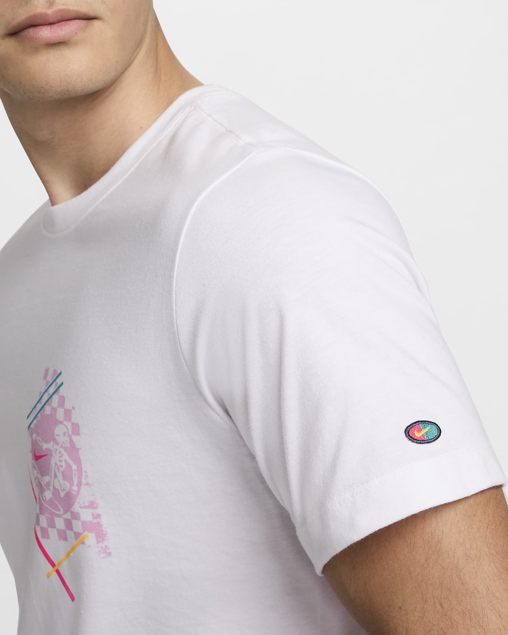 T-shirt à col ras-du-cou Nike Sportswear pour homme - Blanc