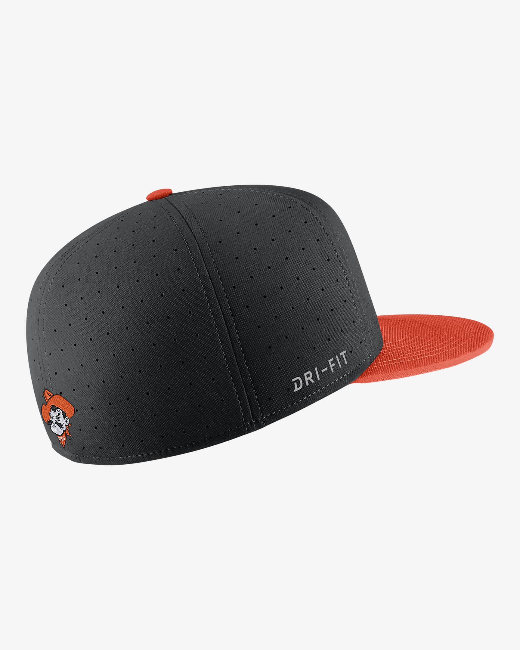 Oklahoma State Nike College Fitted Baseball Hat - Black