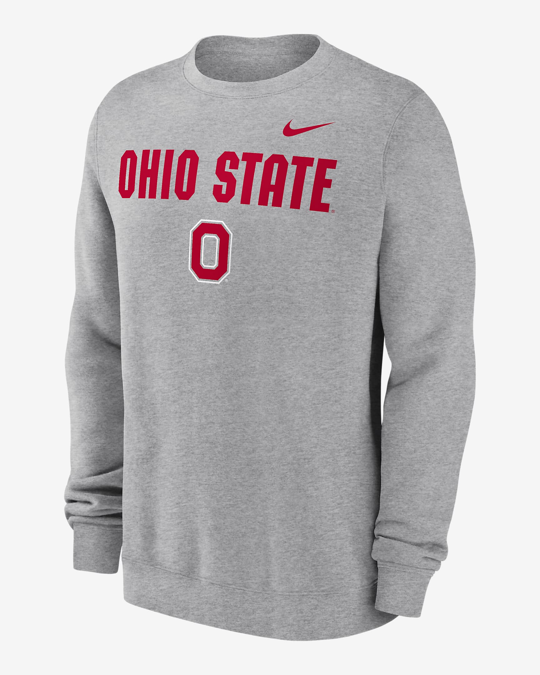 Ohio State Buckeyes Primetime Primary Stack Men's Nike College Pullover