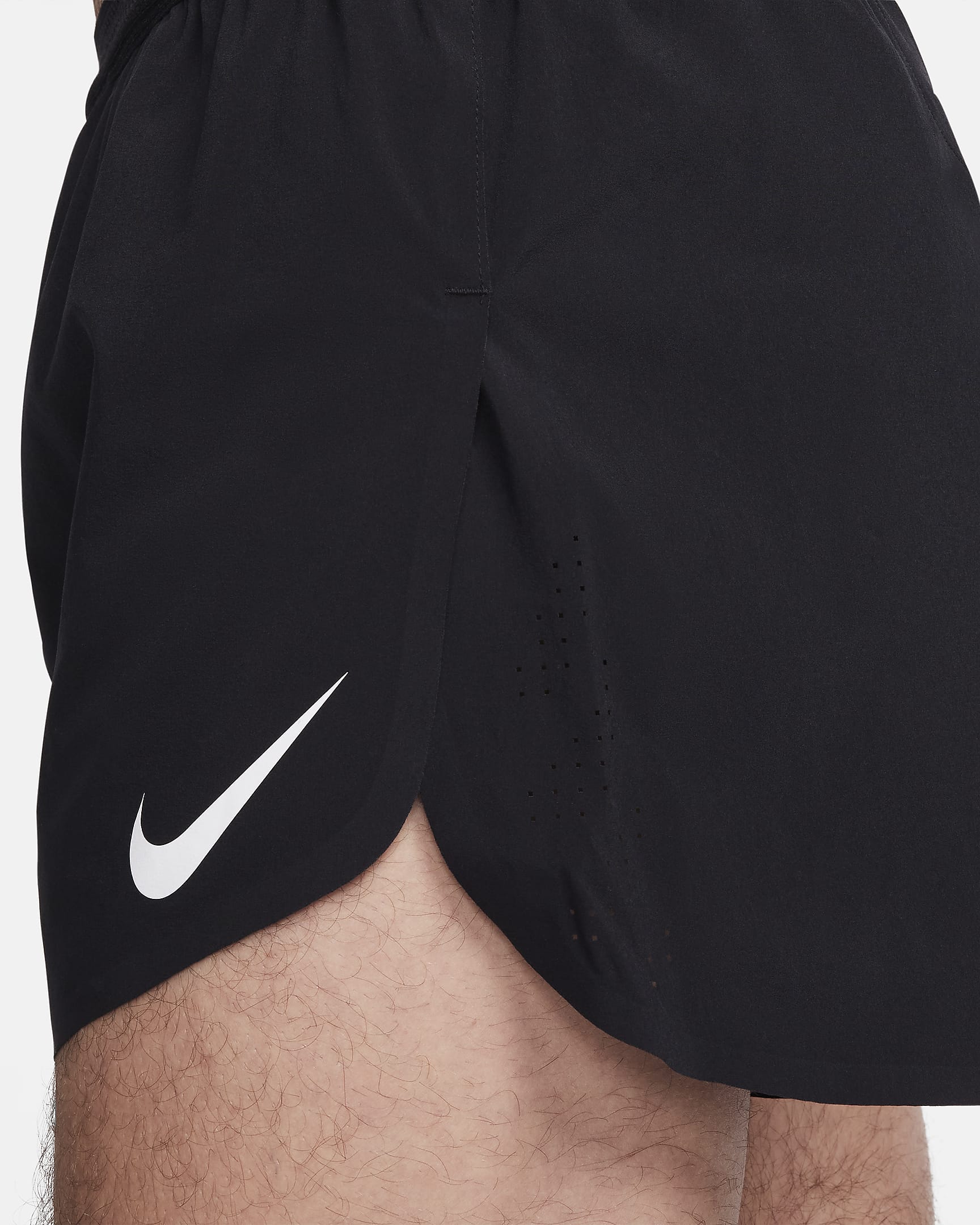 Nike AeroSwift Dri-FIT ADV-Laufshorts mit Innenslip für Herren (ca. 10 cm) - Schwarz/Summit White