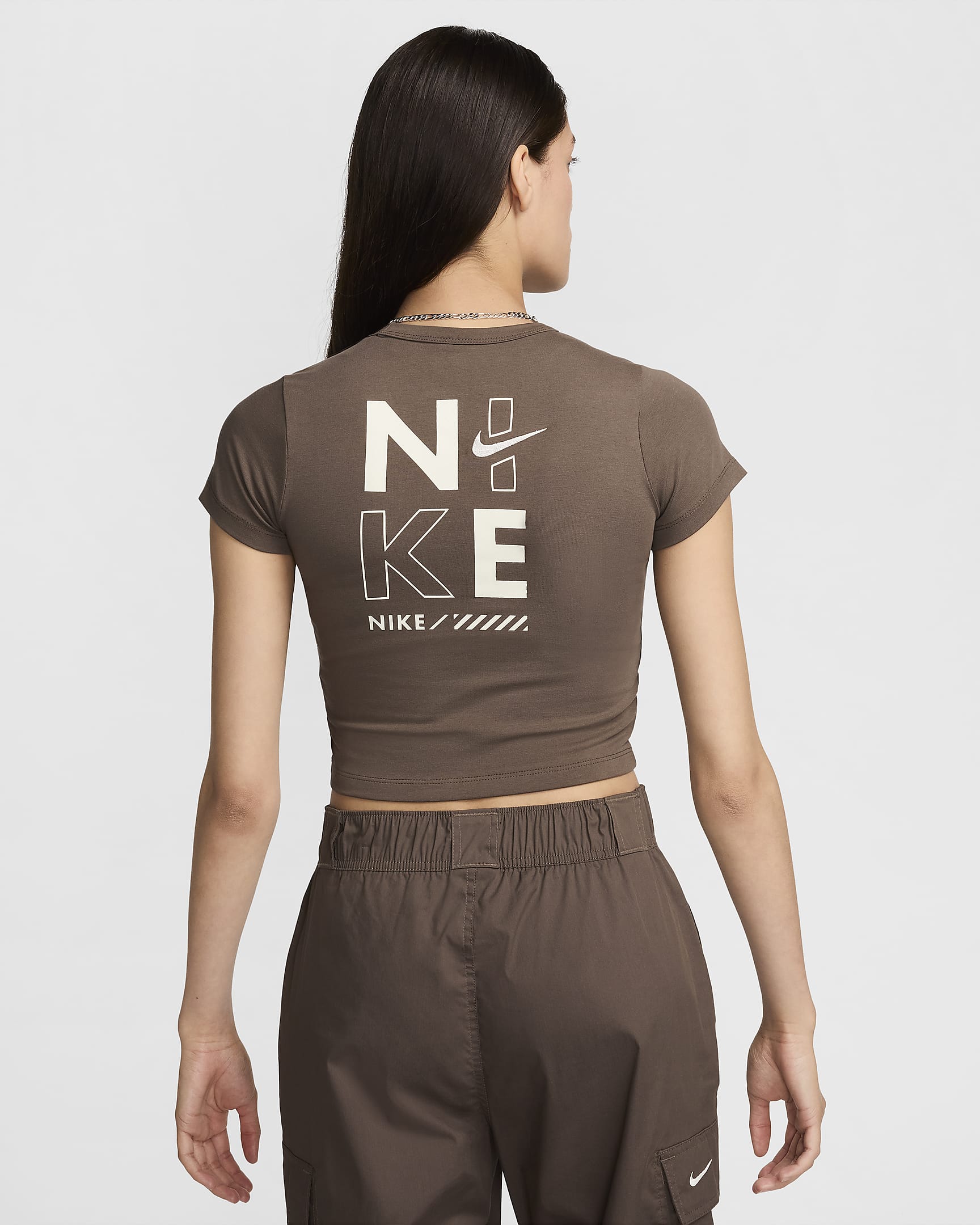 Nike Sportswear Women's Cropped T-Shirt - Ironstone