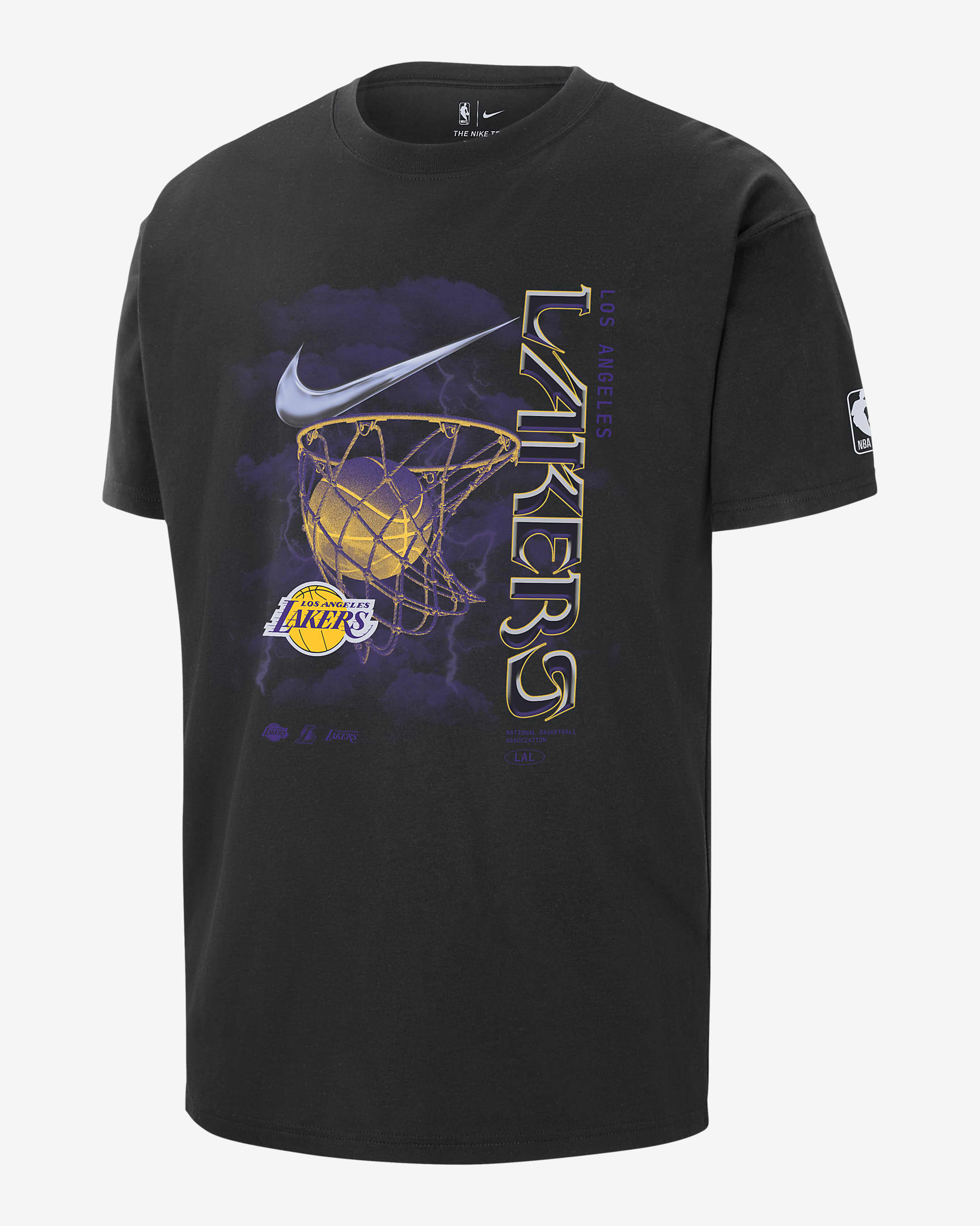 Los Angeles Lakers Courtside Max90 Men's Nike NBA T-Shirt. Nike.com