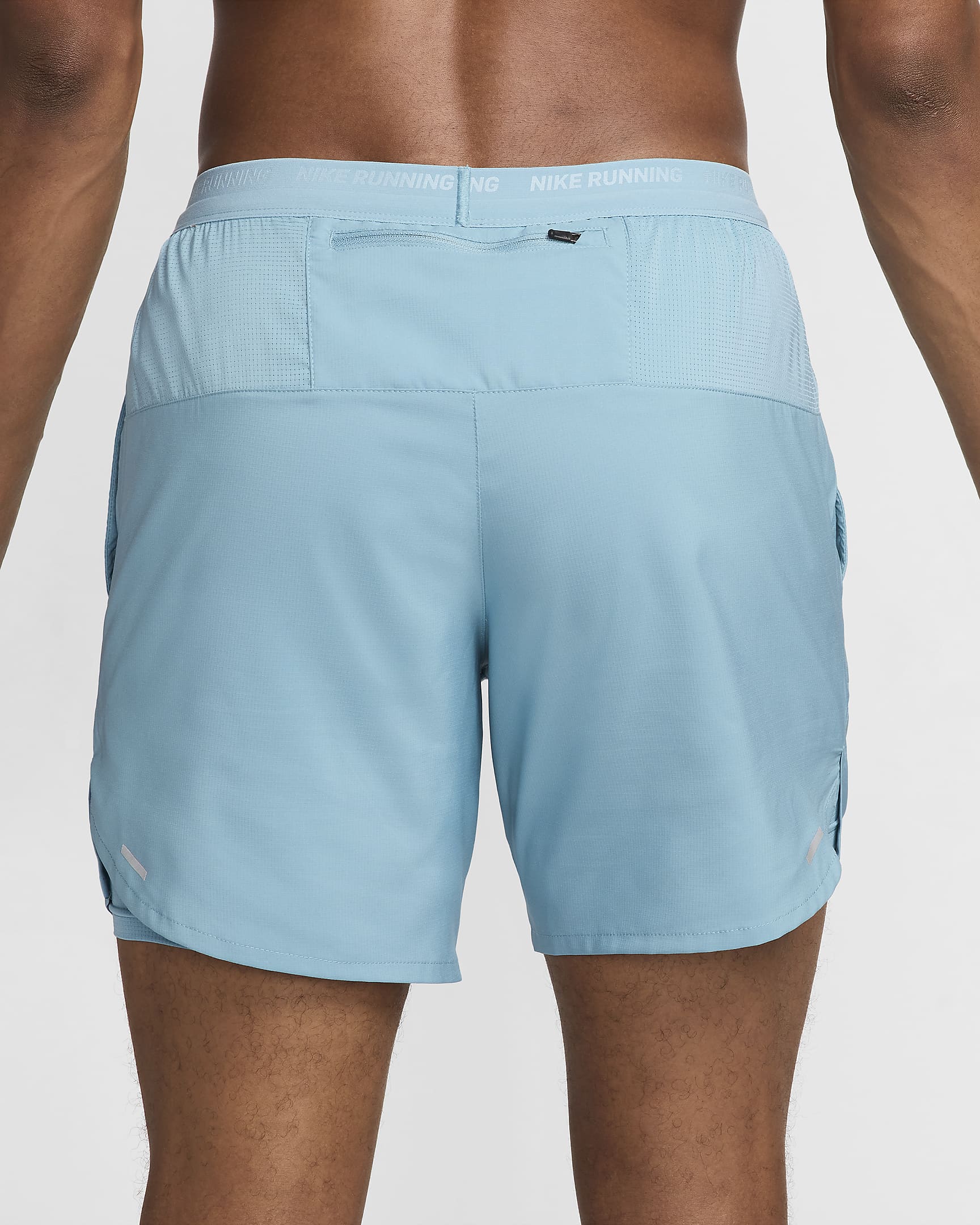 Nike Stride Dri-FIT 2-in-1-Laufshorts für Herren (ca. 18 cm) - Denim Turquoise/Denim Turquoise/Schwarz