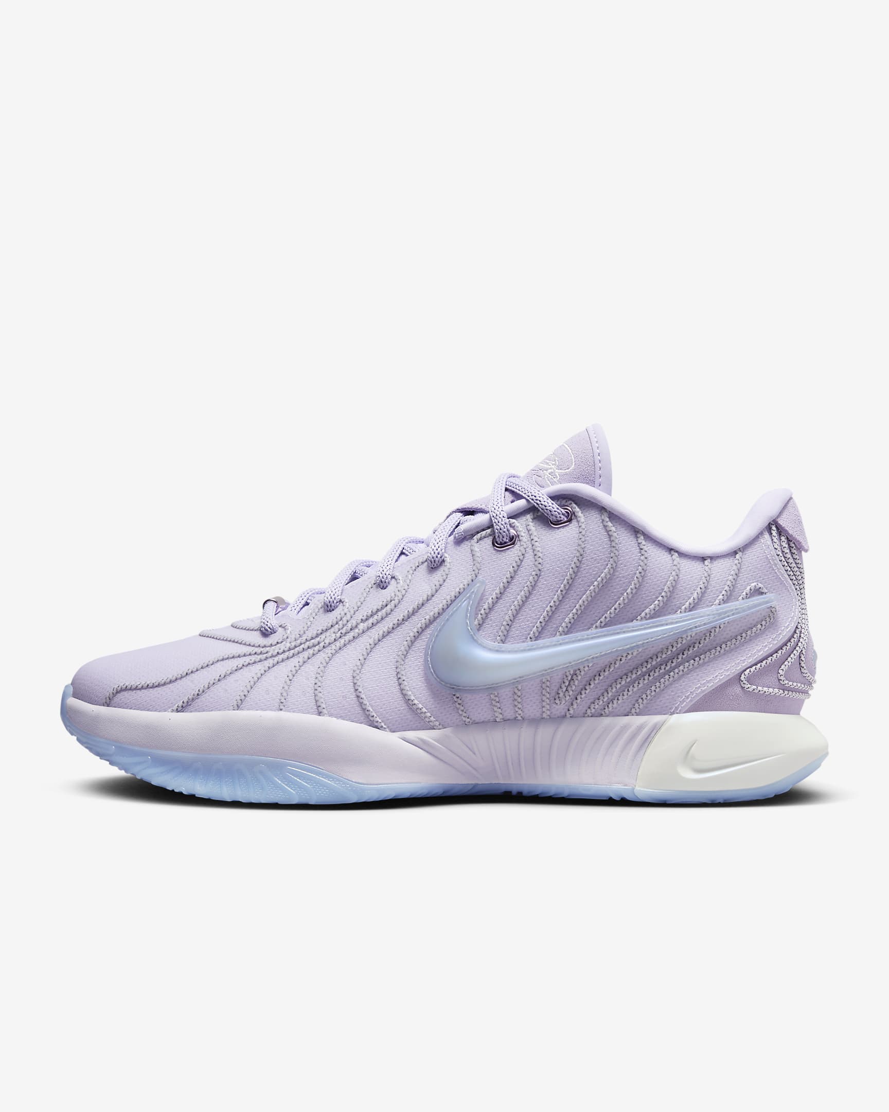 LeBron XXI Basketbol Ayakkabısı - Barely Grape/Lilac Bloom/Summit White/Light Armory Blue