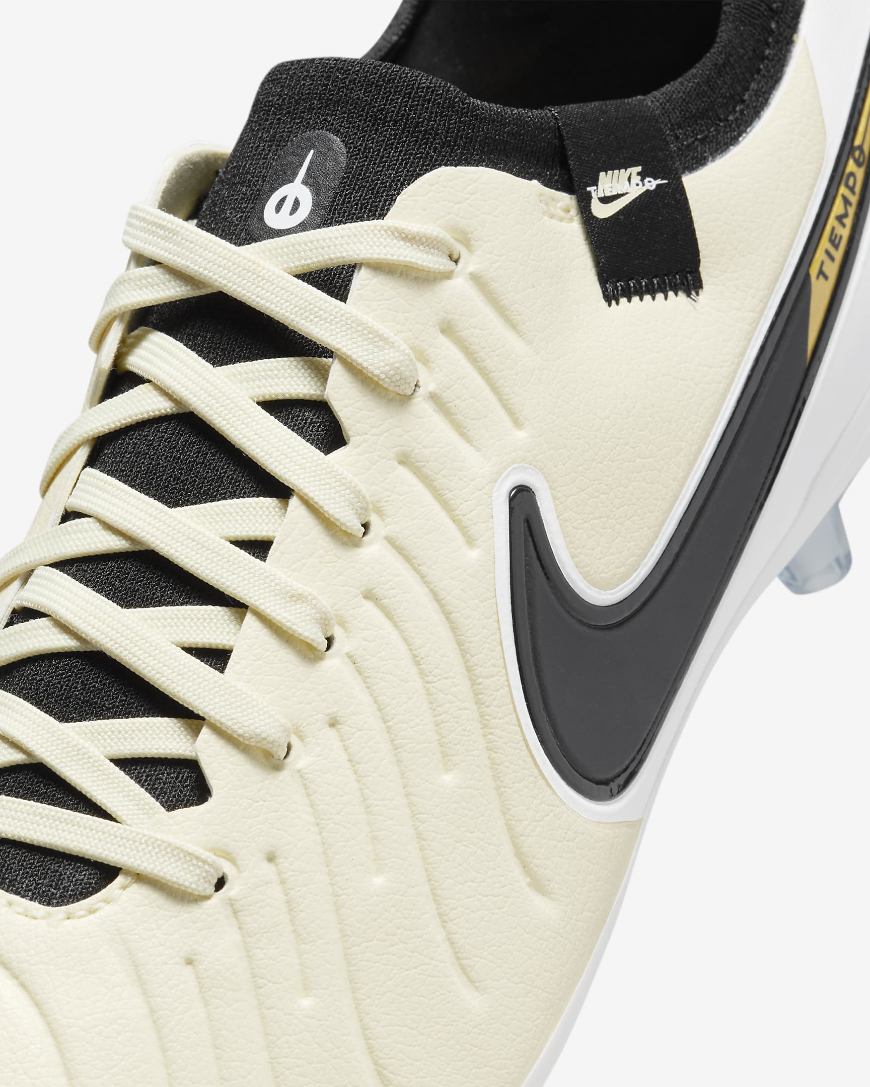 Nike Tiempo Legend 10 Pro Artificial-Grass Low-Top Soccer Cleats - Lemonade/Metallic Gold Coin/Black